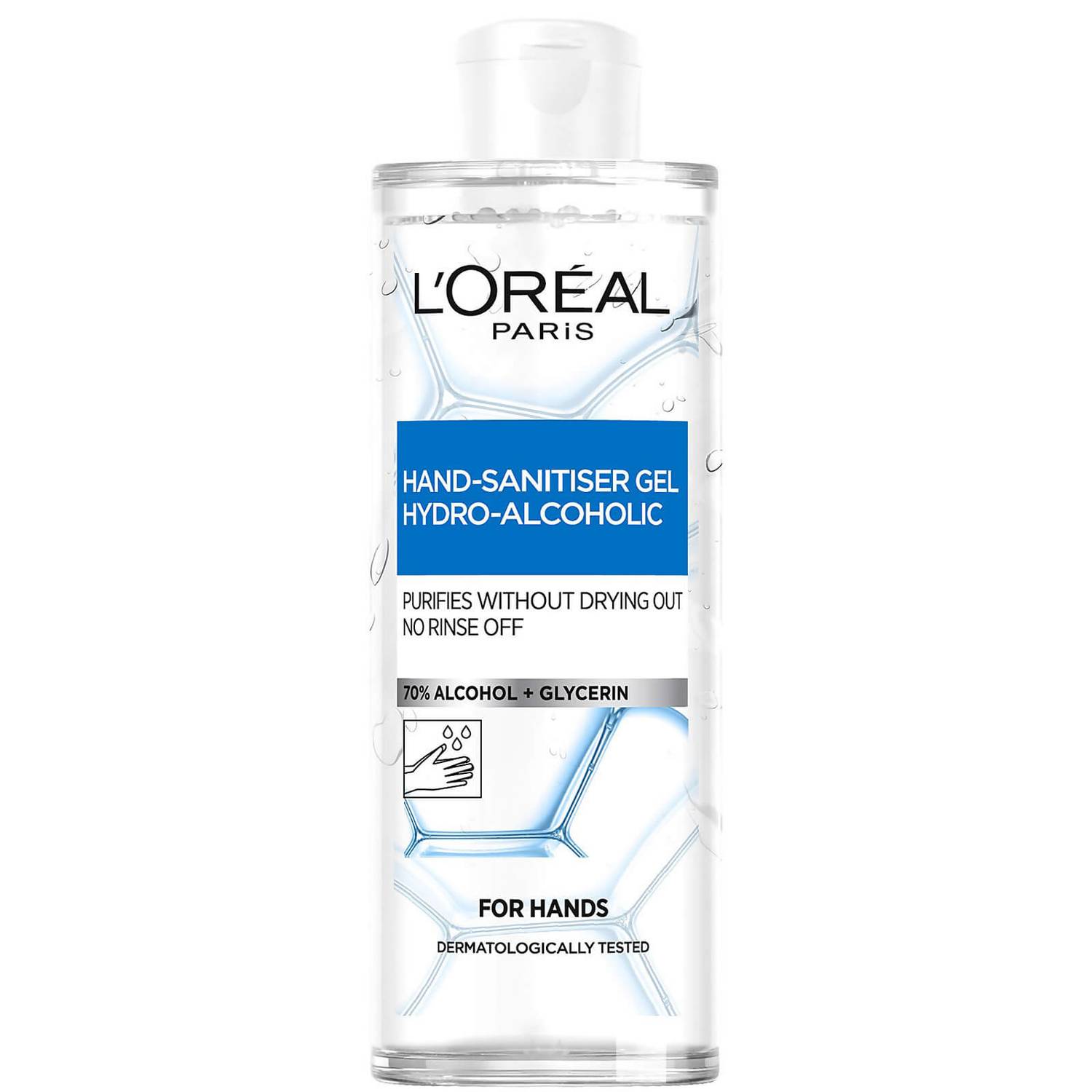 L'Oréal Paris Antibacterial 70% Alcohol Large Hand Sanitiser with Cap 390ml