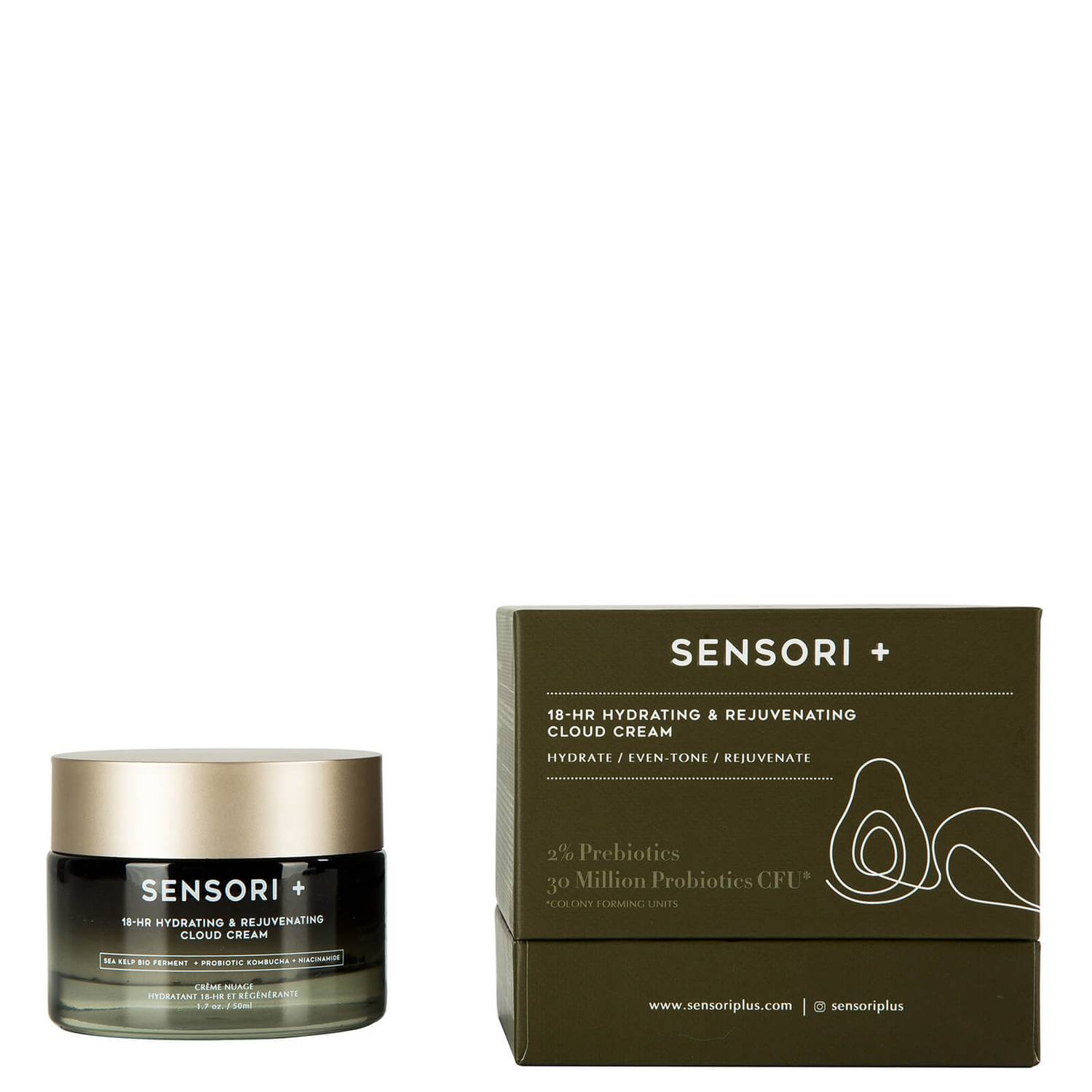 SENSORI 18HR Hydrating & Rejuvenating Cloud Cream 50ml