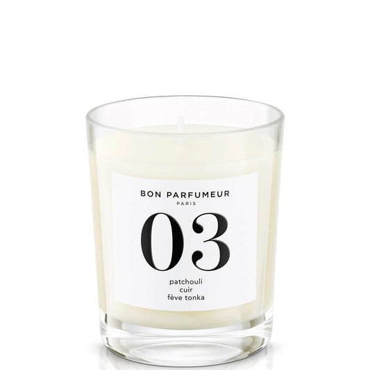 Bon Parfumeur 03 Patchouli Leather Tonka Bean Candle 180g