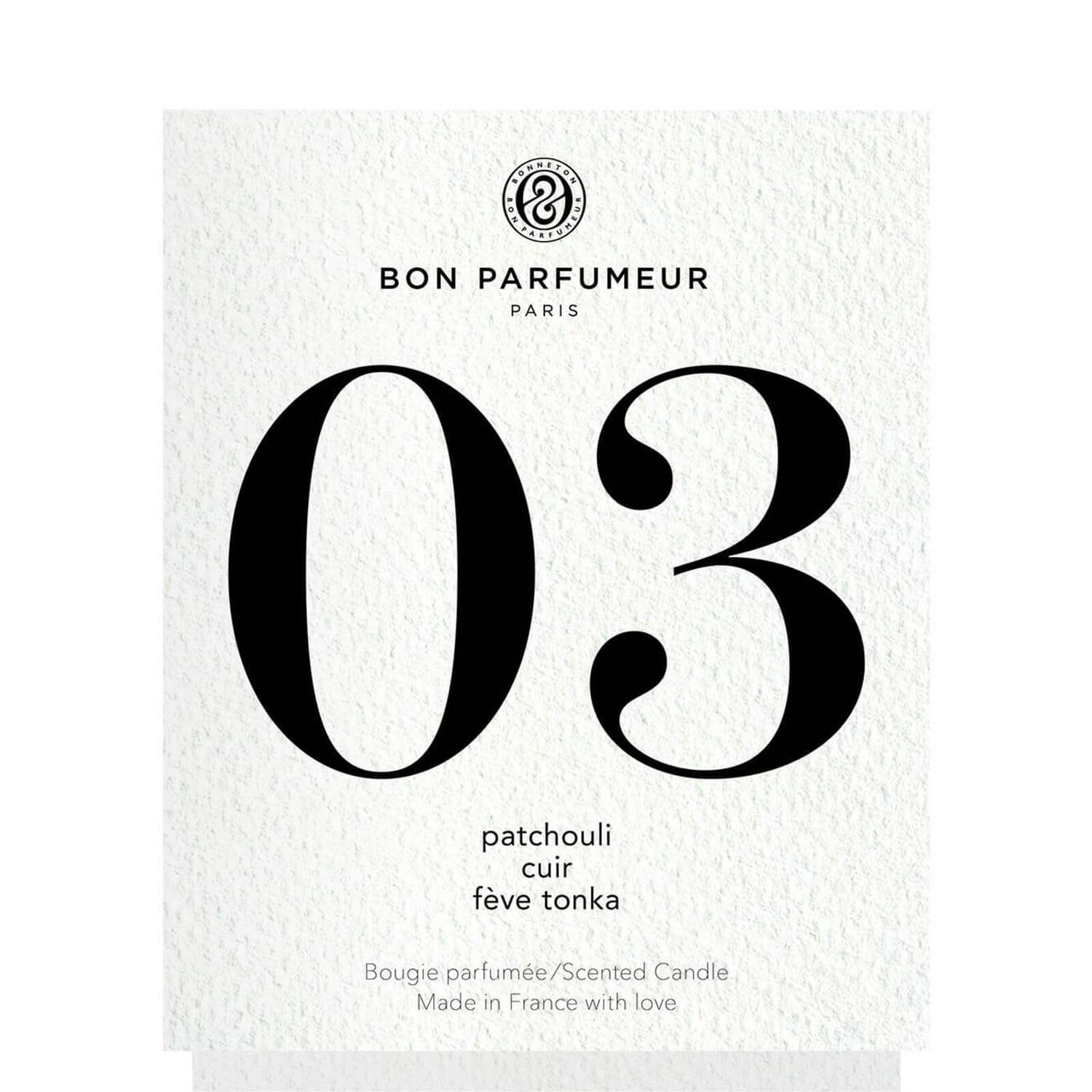 Bon Parfumeur 03 Patchouli Leather Tonka Bean Candle 180g