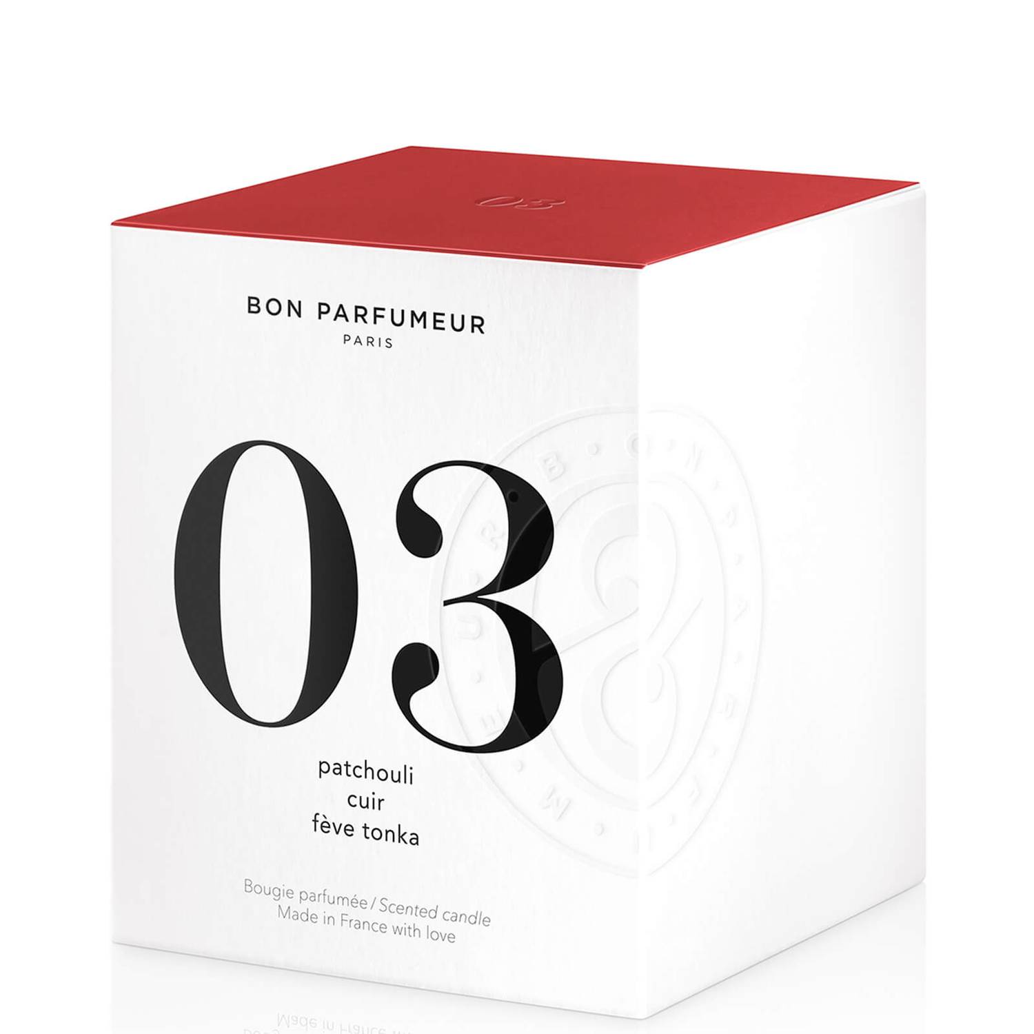 Bon Parfumeur 03 Patchouli Leather Tonka Bean Candle 180g