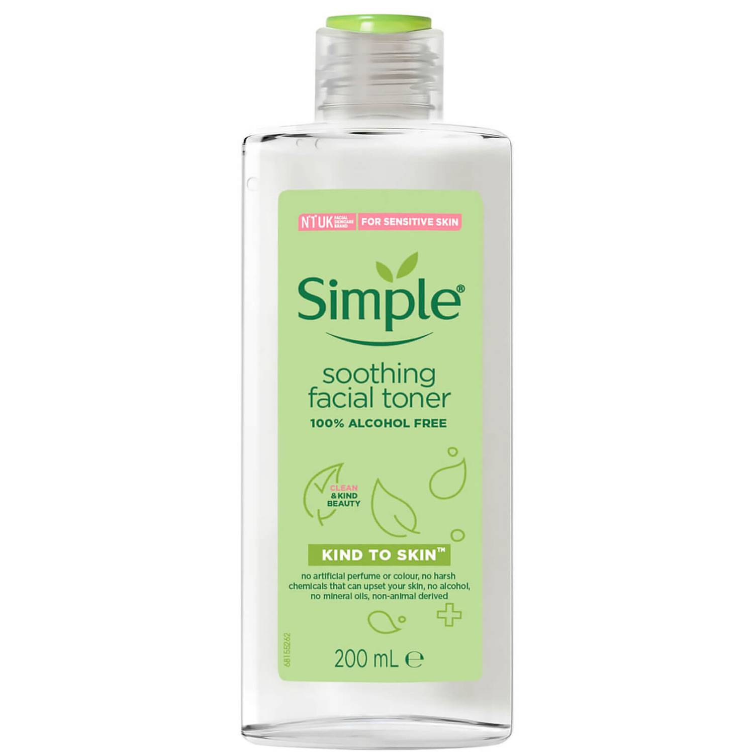 Simple Kind to Skin Facial Toner Soothing 200ml