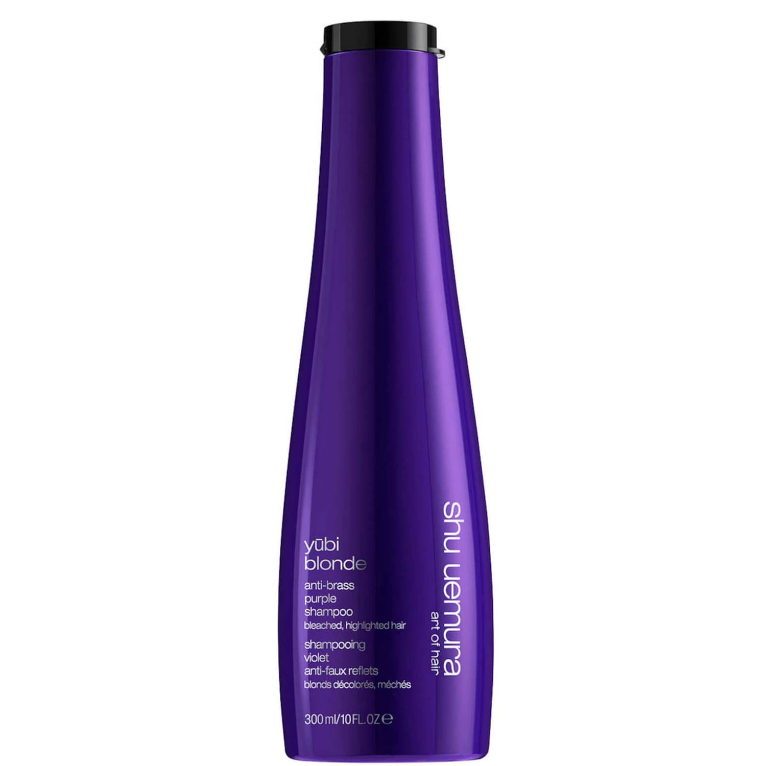 Shu Uemura Art of Hair Yubi Blonde Anti-Brass Purple Shampoo for Bleached, Highlighted Blonde Hair 300ml