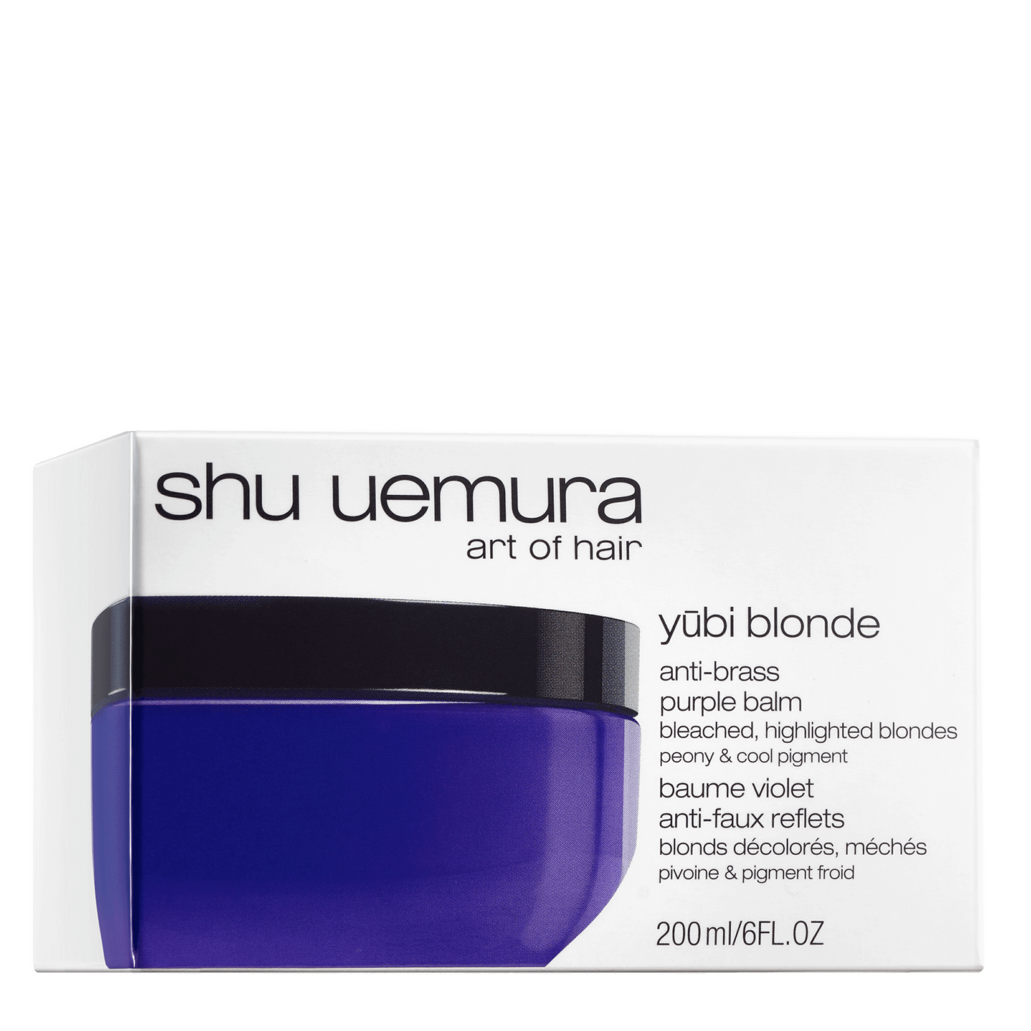 Shu Uemura Art of Hair Yubi Blonde Anti-Brass Purple Balm for Bleached, Highlighted Blonde Hair 200ml