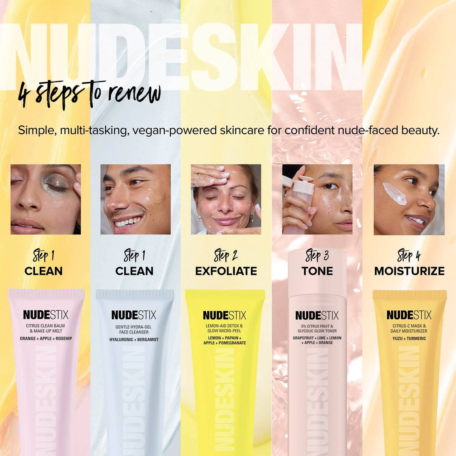 NUDESTIX 3-Step: Citrus Renew Skin Set