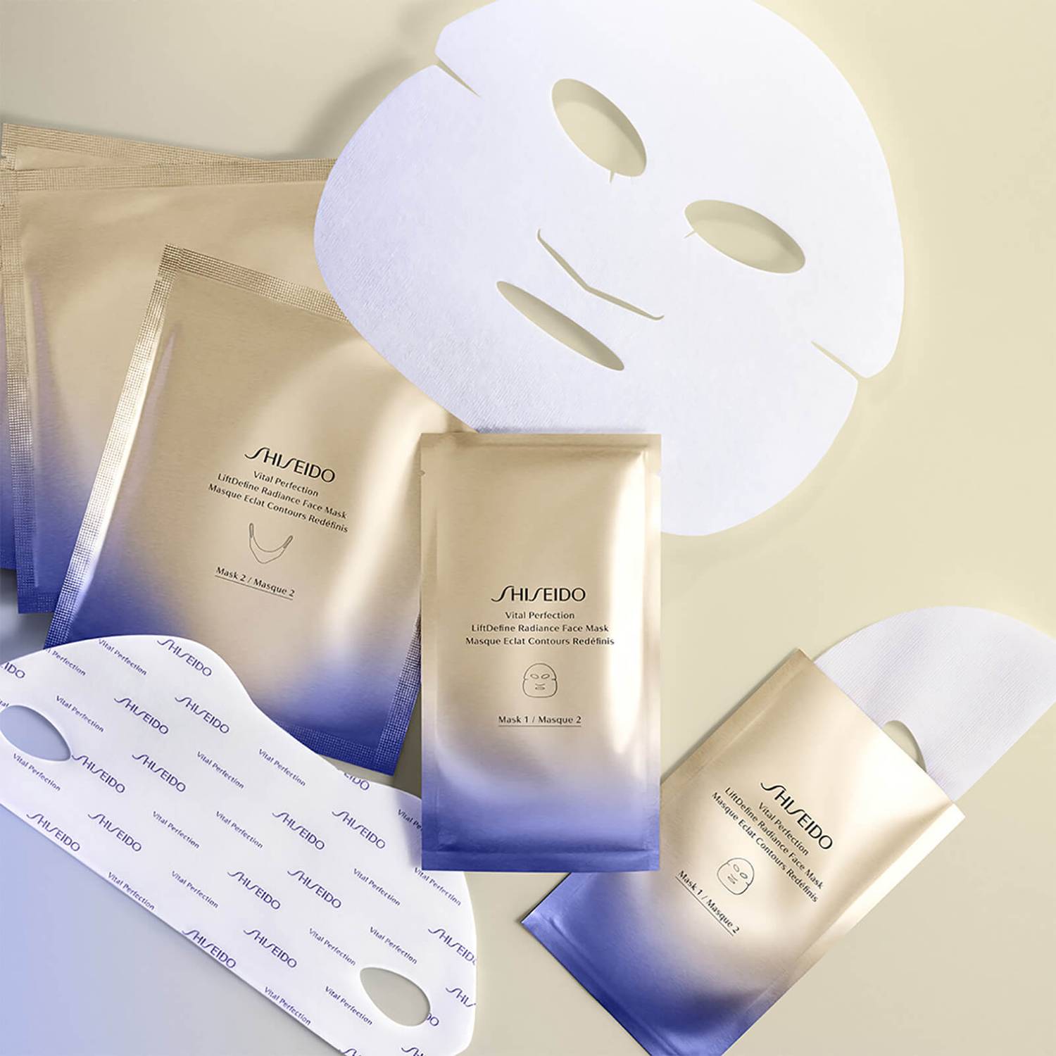 Shiseido Exclusive Vital Perfection LiftDefine Radiance Face Mask (Pack of 6)