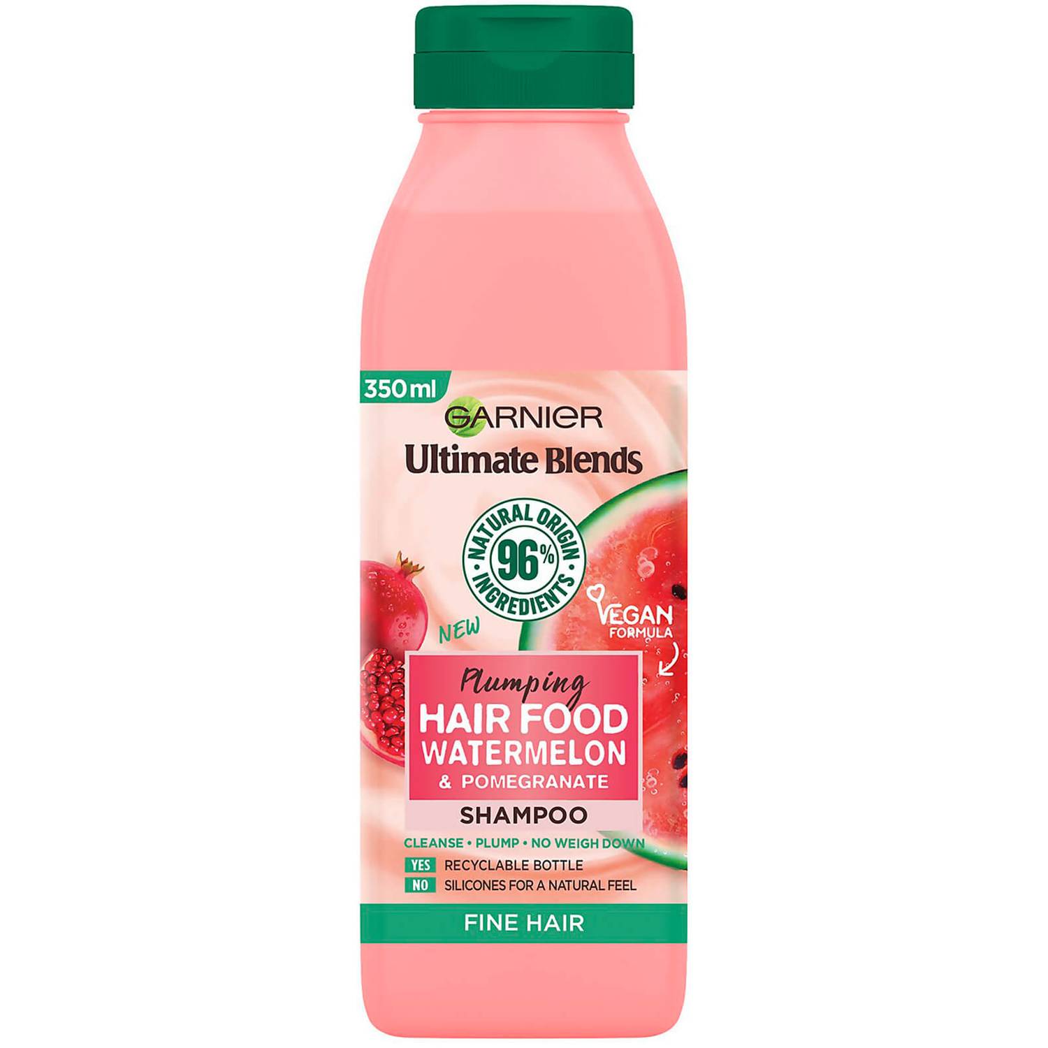 Garnier Ultimate Blends Plumping Hair Food Watermelon Shampoo 350ml