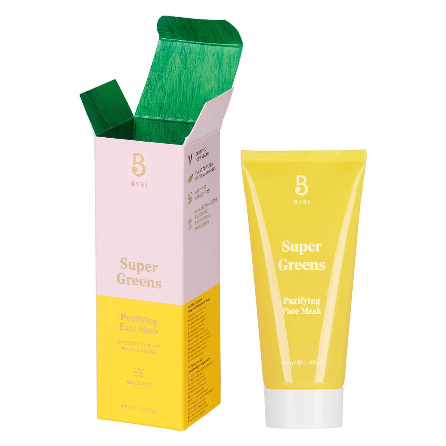 BYBI Beauty Super Greens Purifying Face Mask 60ml