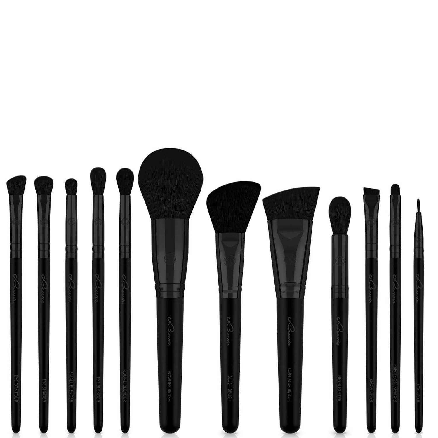 Luvia Prime Vegan Pro Brushes Set - Black Edition