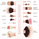 Luvia Essential Brushes Set - Rose Golden Vintage