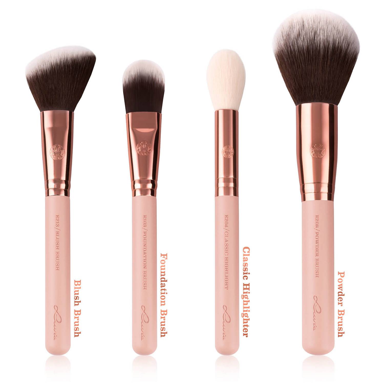 Luvia Essential Brushes Set - Rose Golden Vintage