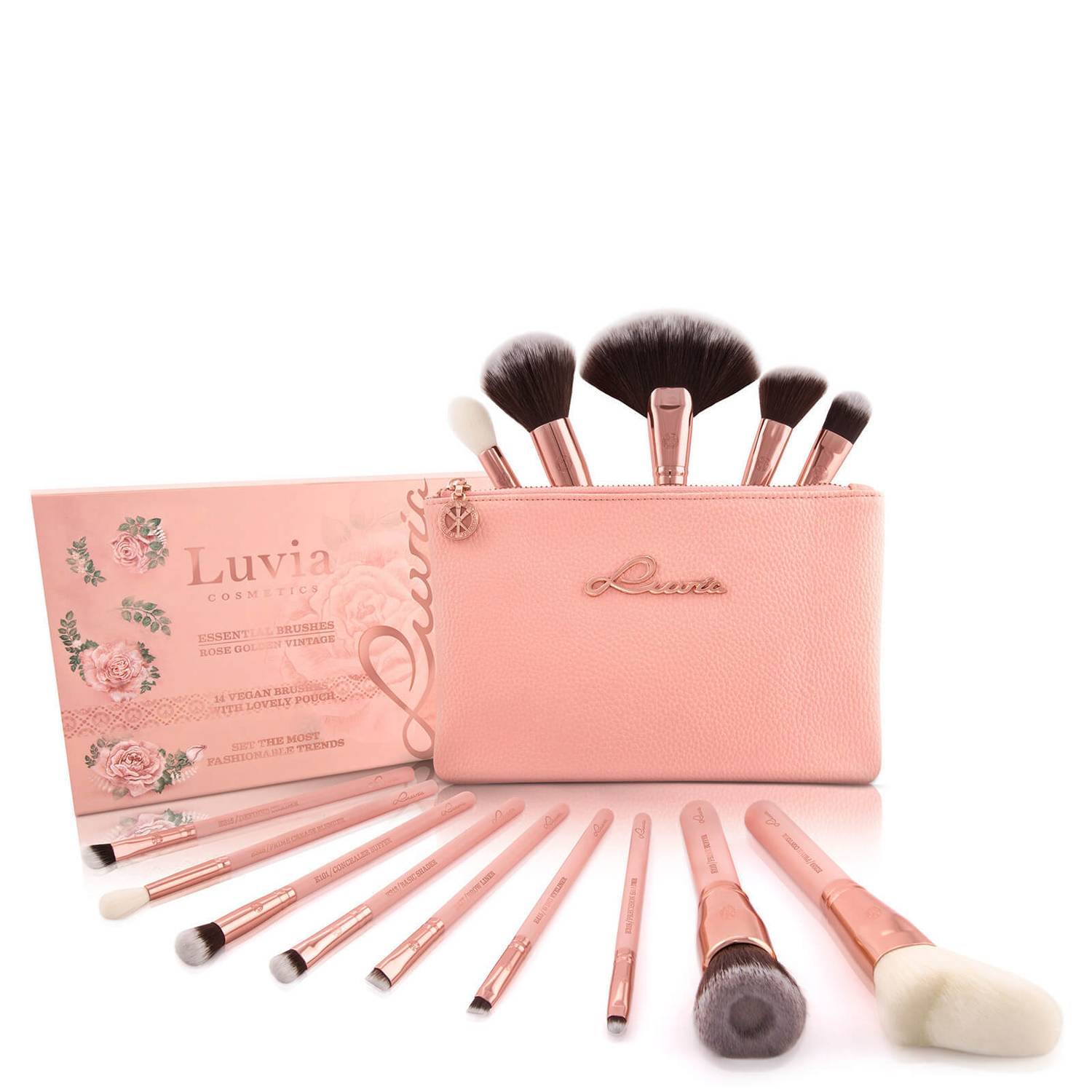 Luvia Essential Brushes Set - Rose Golden Vintage