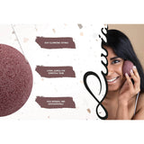 Luvia Konjac Sponge Set - Red Clay