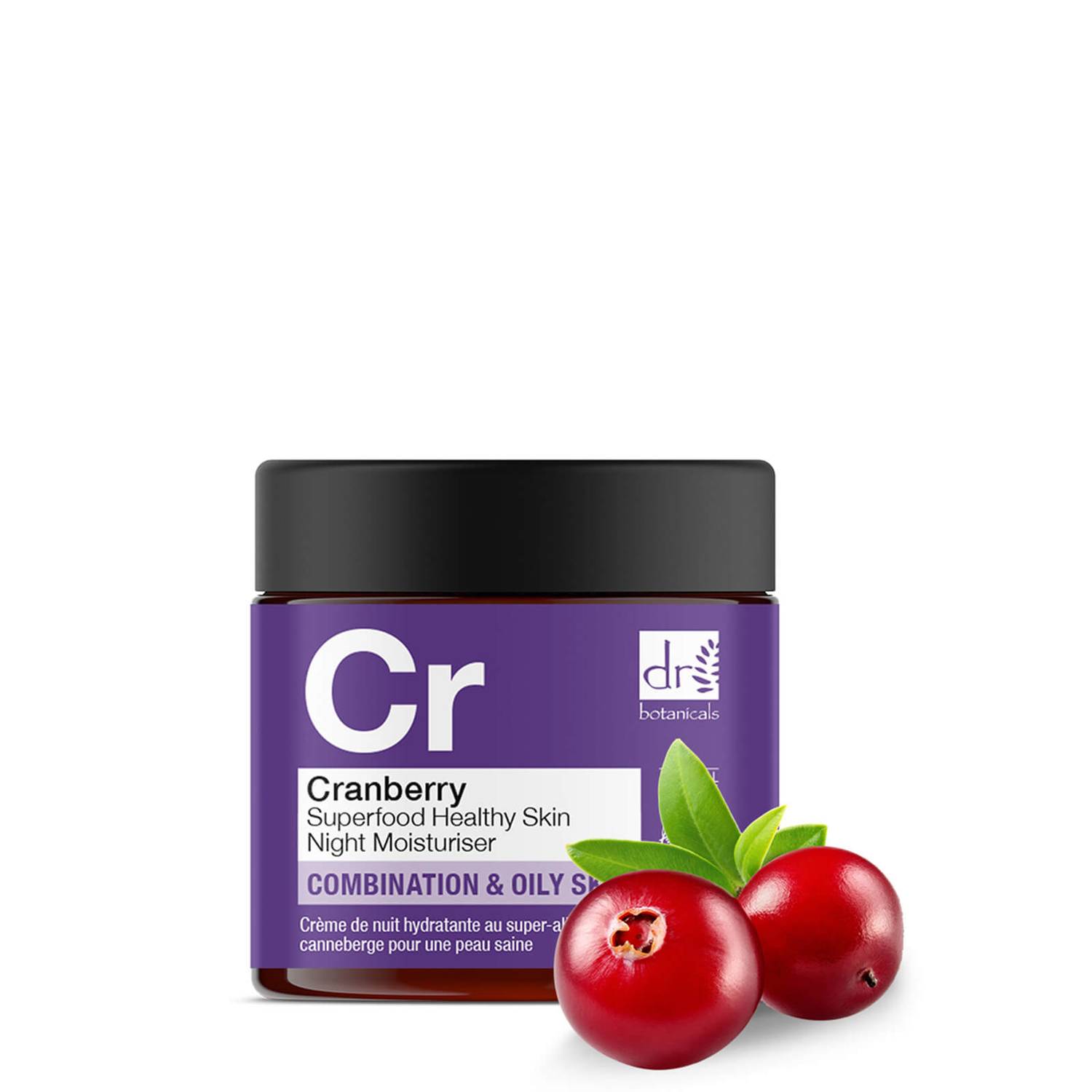 Dr Botanicals Cranberry Superfood Healthy Skin Night Moisturiser 60ml