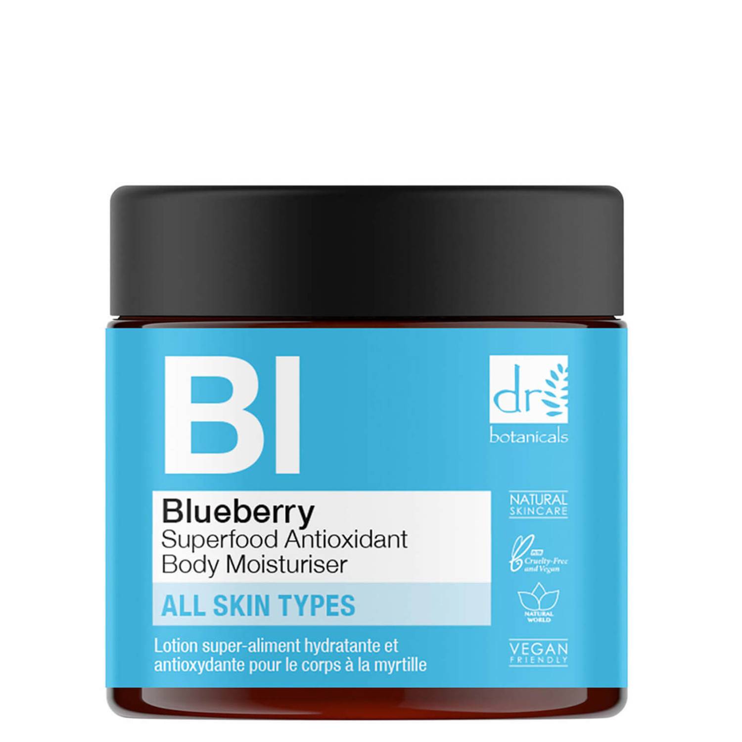 Dr Botanicals Blueberry Superfood Antioxidant Body Moisturiser 60ml