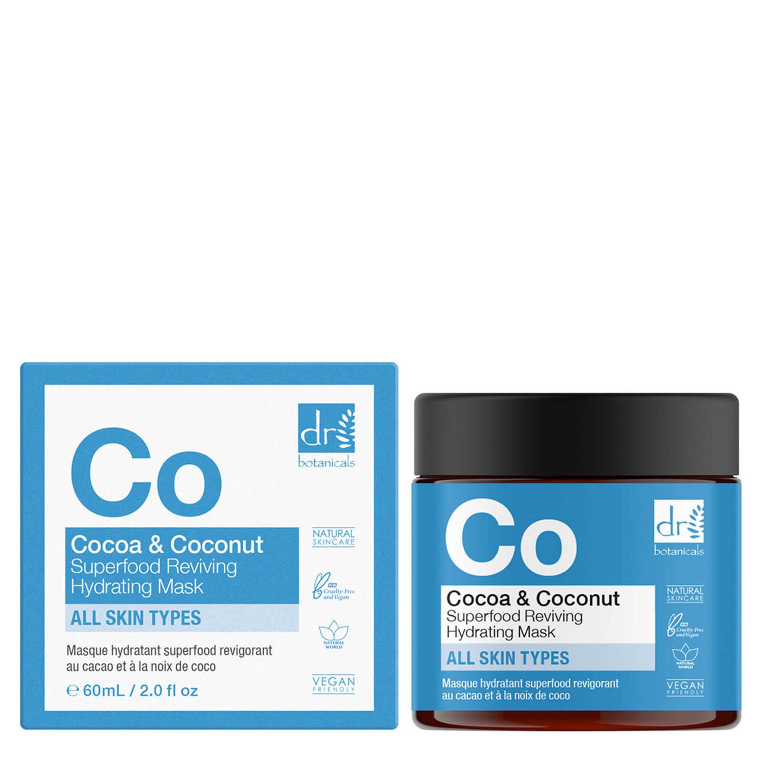 Dr Botanicals Cocoa and Coconut Superfood Reviving Hydrating Mask 60ml