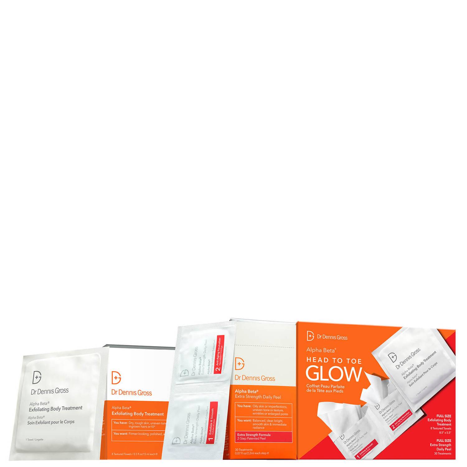 Dr Dennis Gross Skincare Head to Toe Glow Set