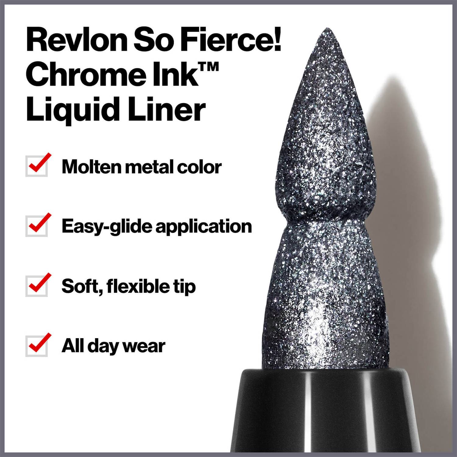 Revlon So Fierce Chrome Ink Liquid Eyeliner 0.9g (Various Shades)