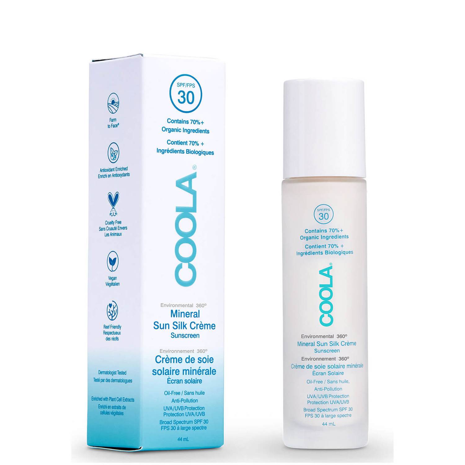 COOLA Mineral Silk Crème SPF30 44ml