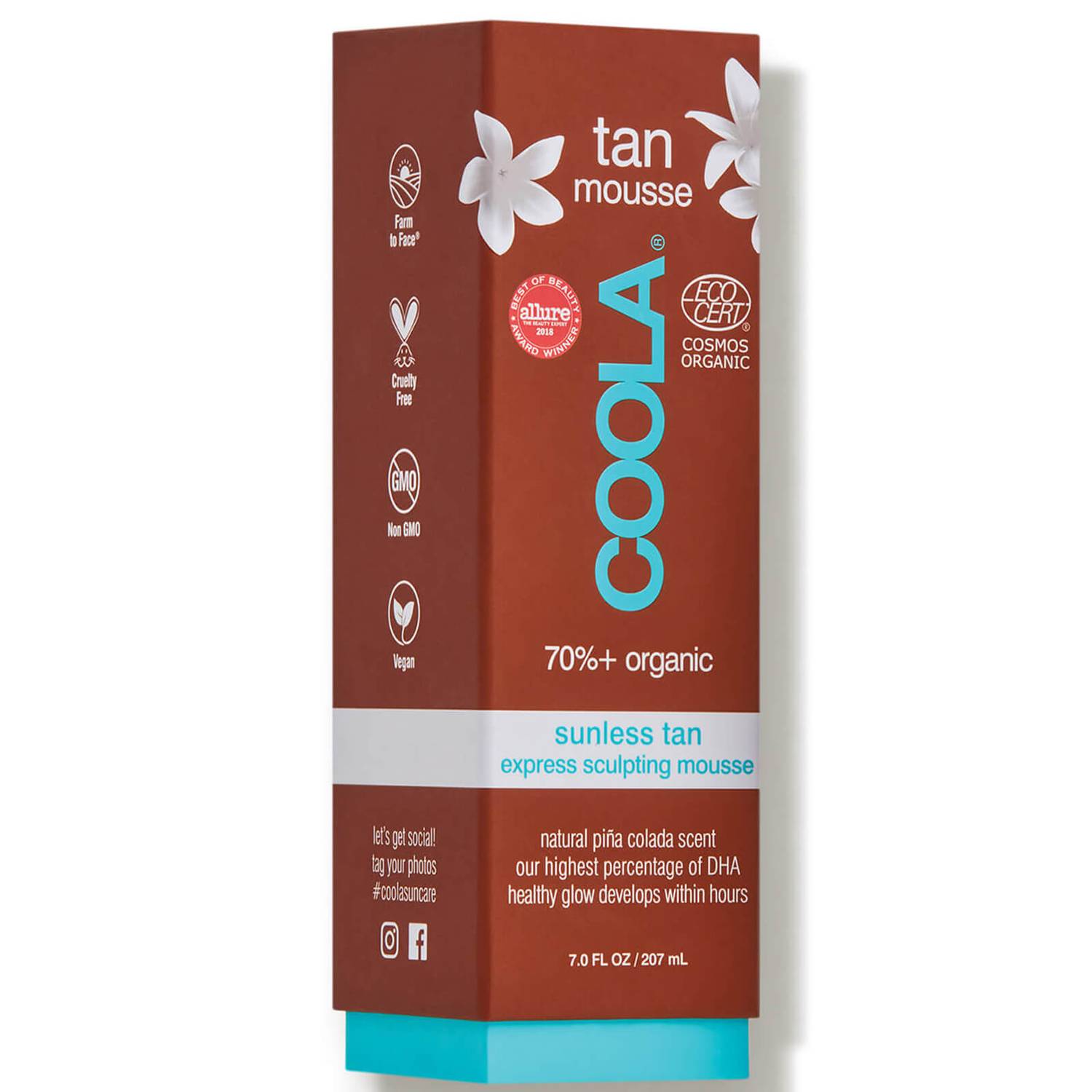 COOLA Organic Sunless Tan Sculpting Mousse (7 fl oz)