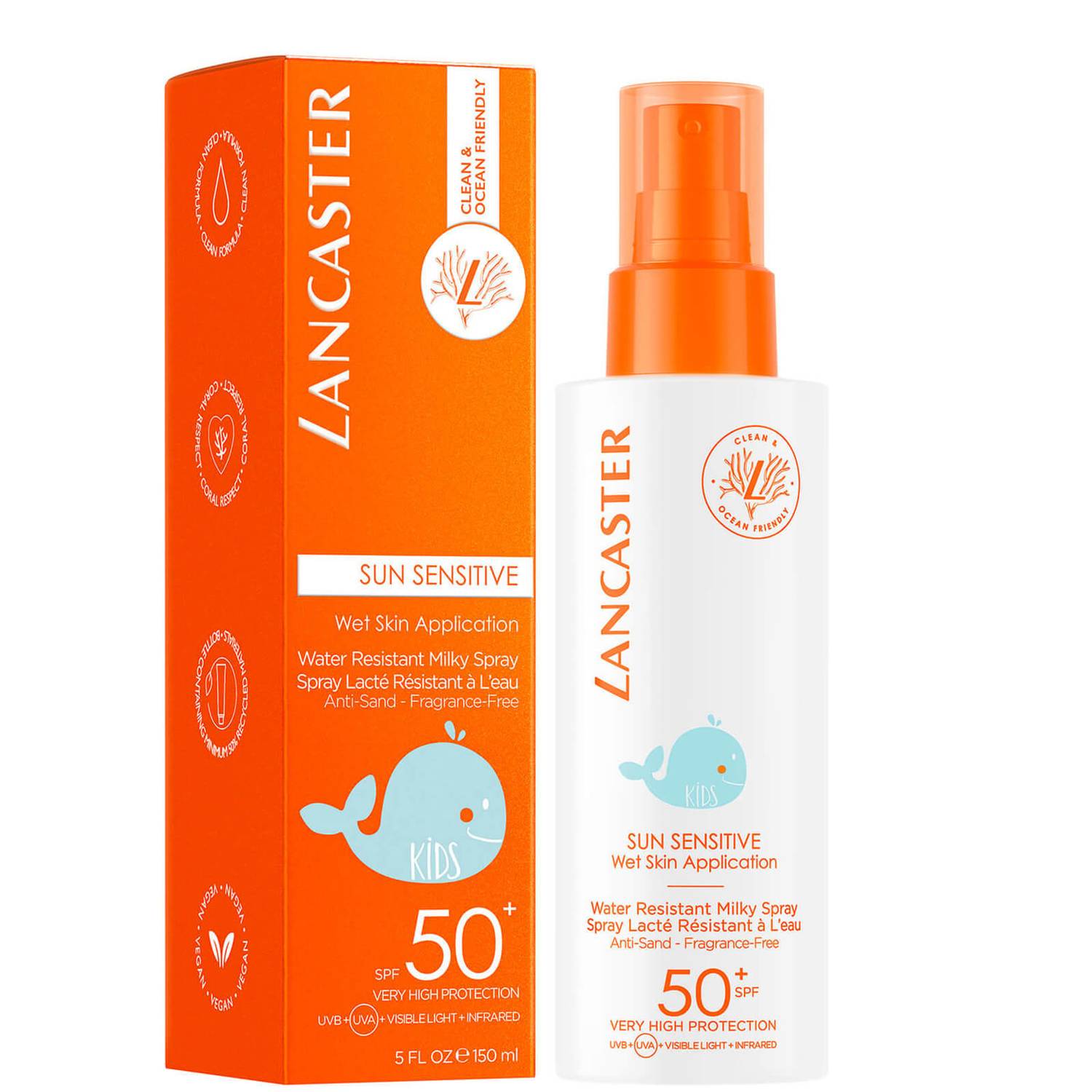 Lancaster Sun Sensitive Face and Body Sun Protection Cream For Kids SPF50 150ml