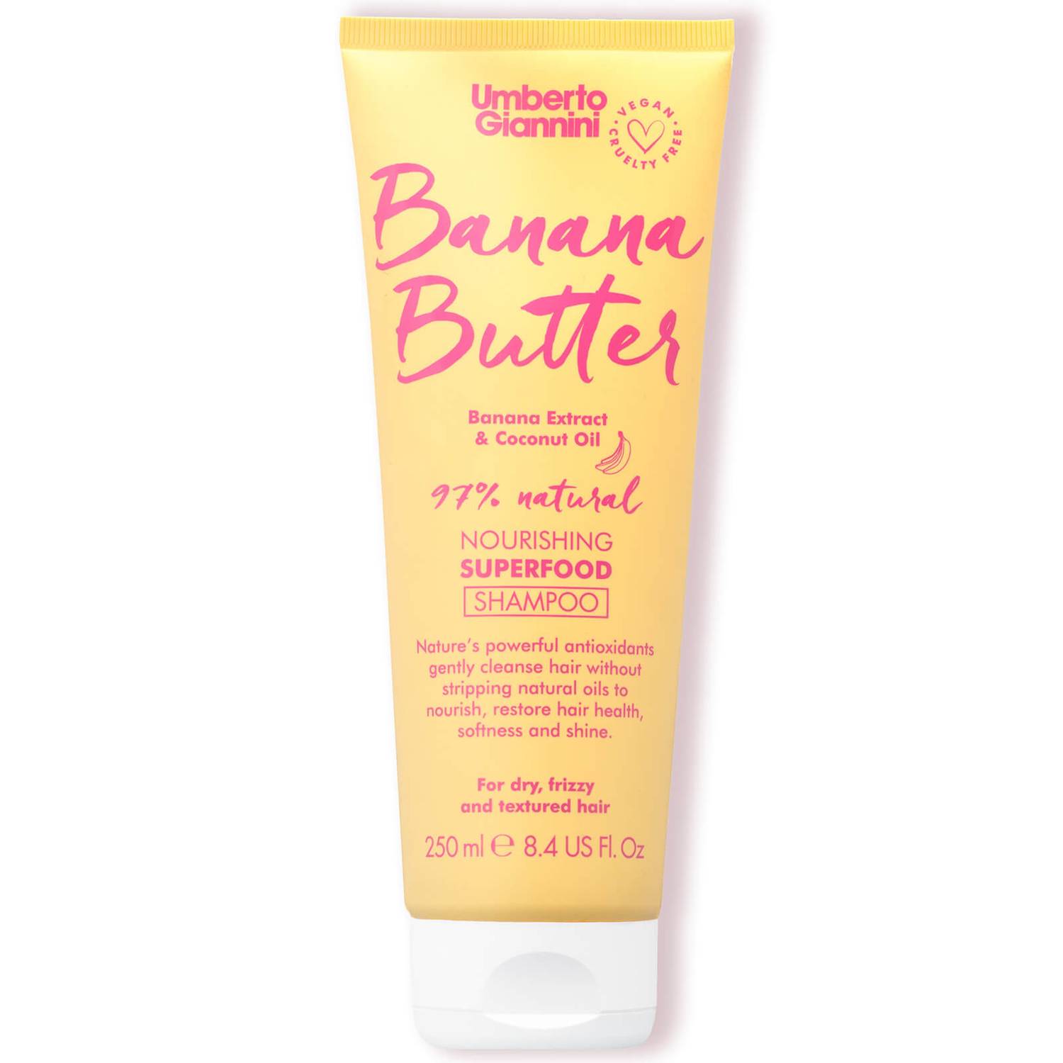 Umberto Giannini Banana Butter Nourishing Superfood Shampoo 250ml