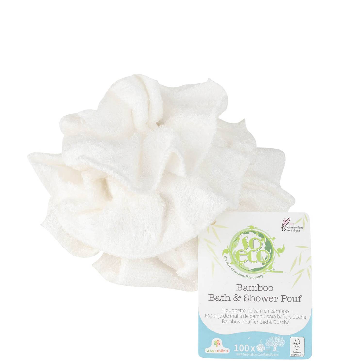 So Eco Bamboo Bath and Shower Pouf