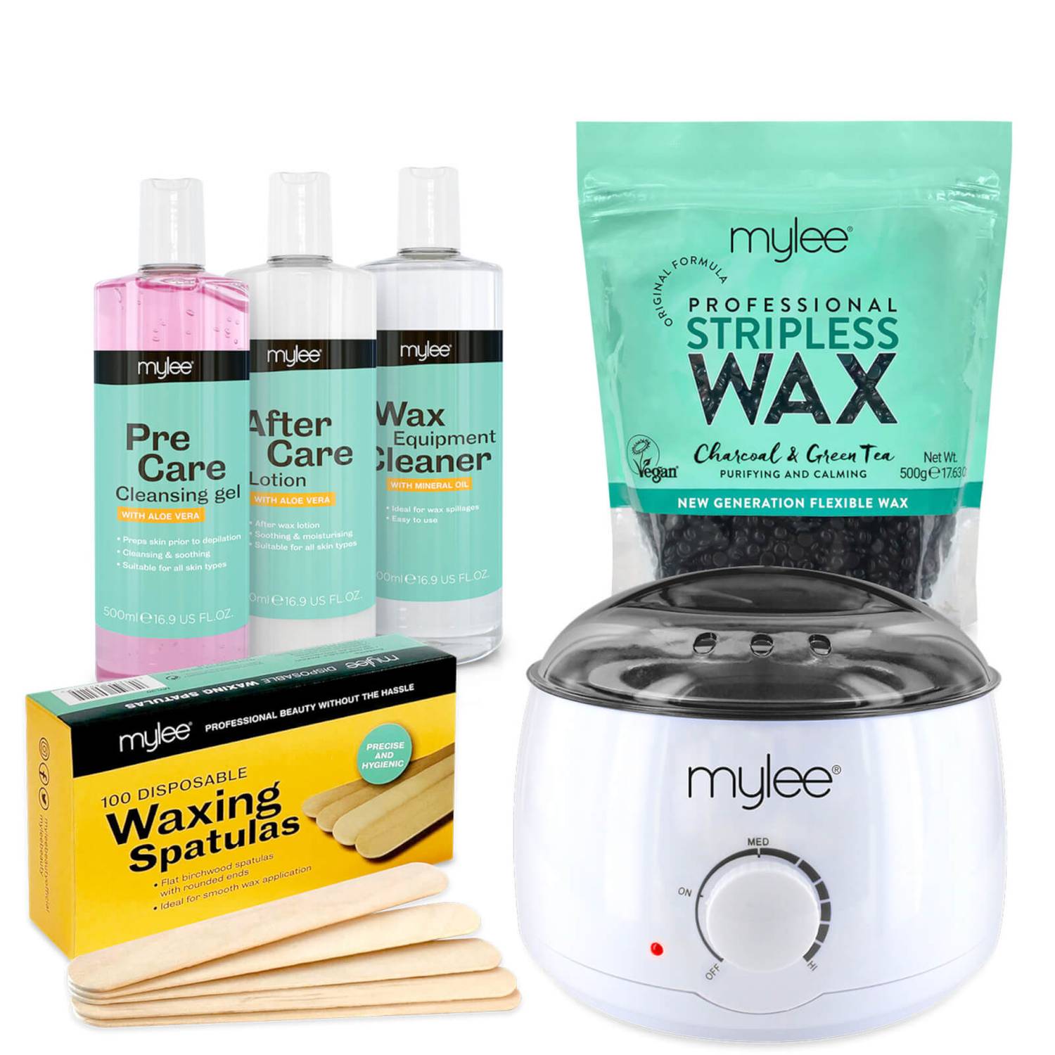 Mylee Charcoal and Green Tea Stripless Wax Kit (Worth £62.50)