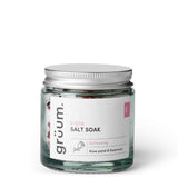 grüum blöta Rose Petal and Rosemary Bath Salt Soak 120g