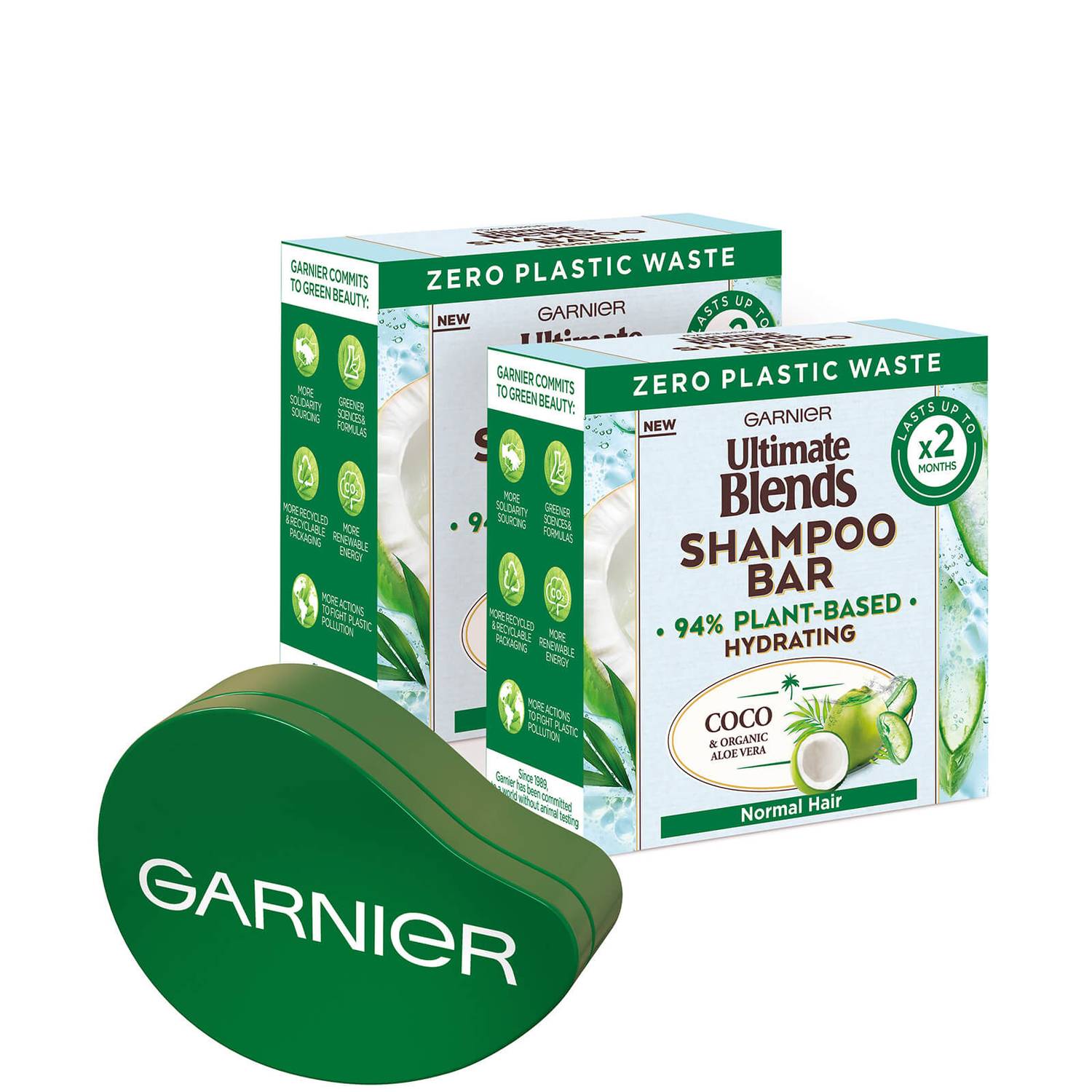 Garnier Ultimate Blends Coconut Shampoo Bar Bundle