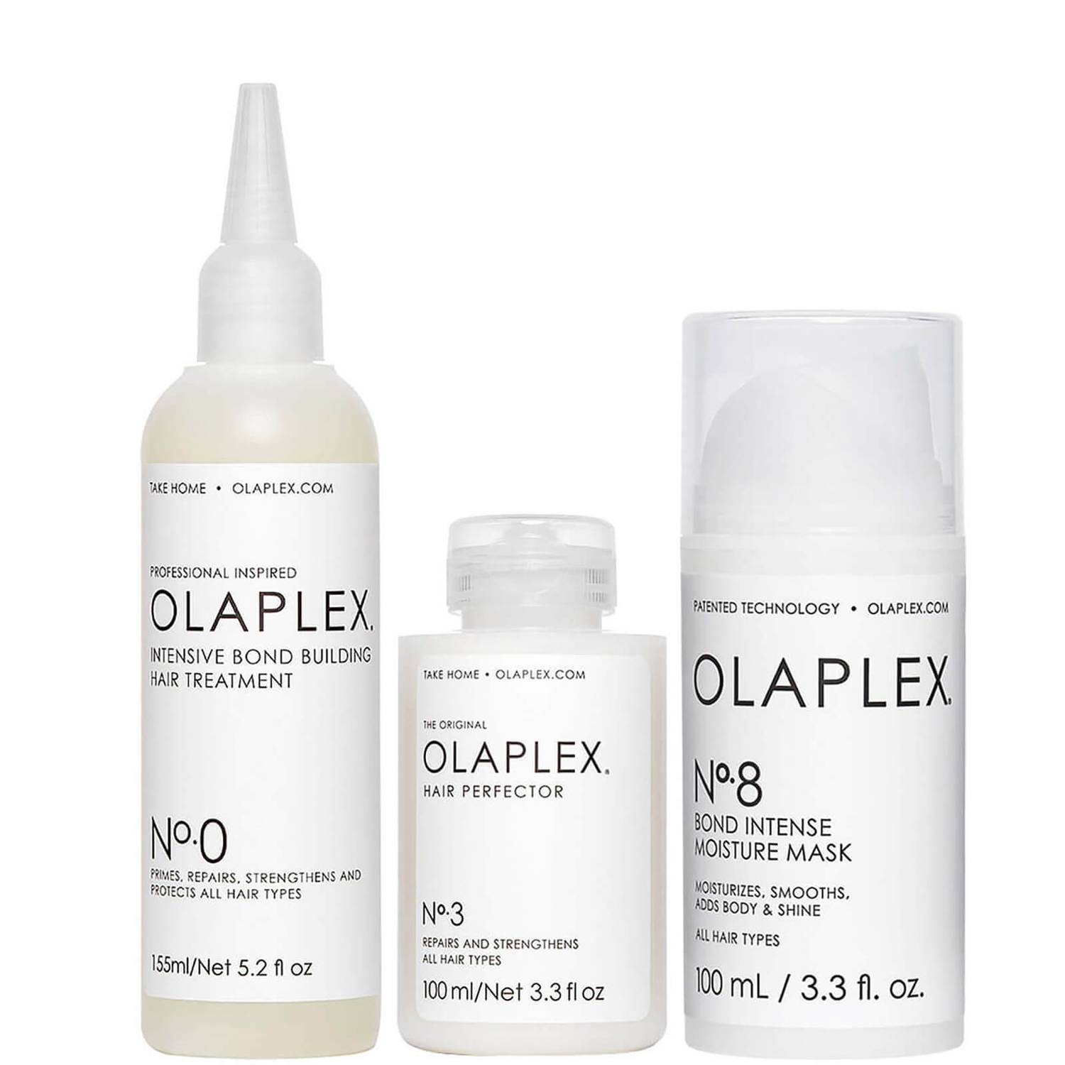 Olaplex No.0, No.3 and No.8 Bundle