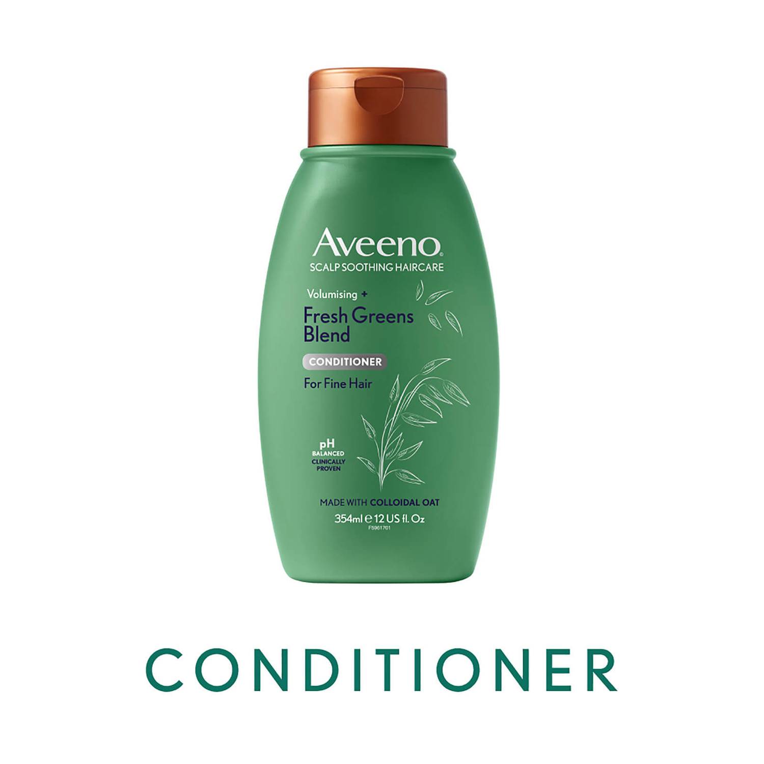 Aveeno Scalp Soothing Haircare Volumising Fresh Greens Blend Conditioner 354ml