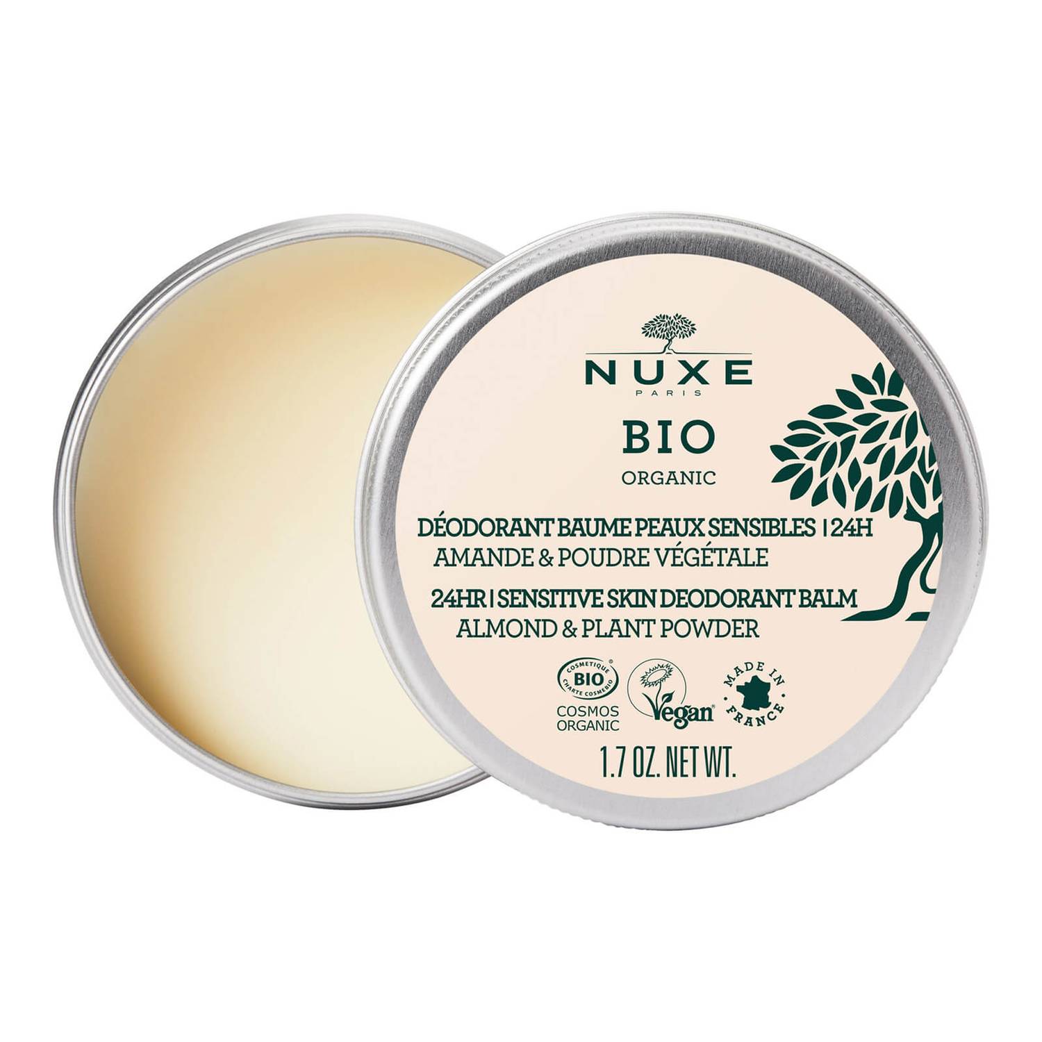 NUXE 24H Sensitive Skin Deodorant Balm 50g