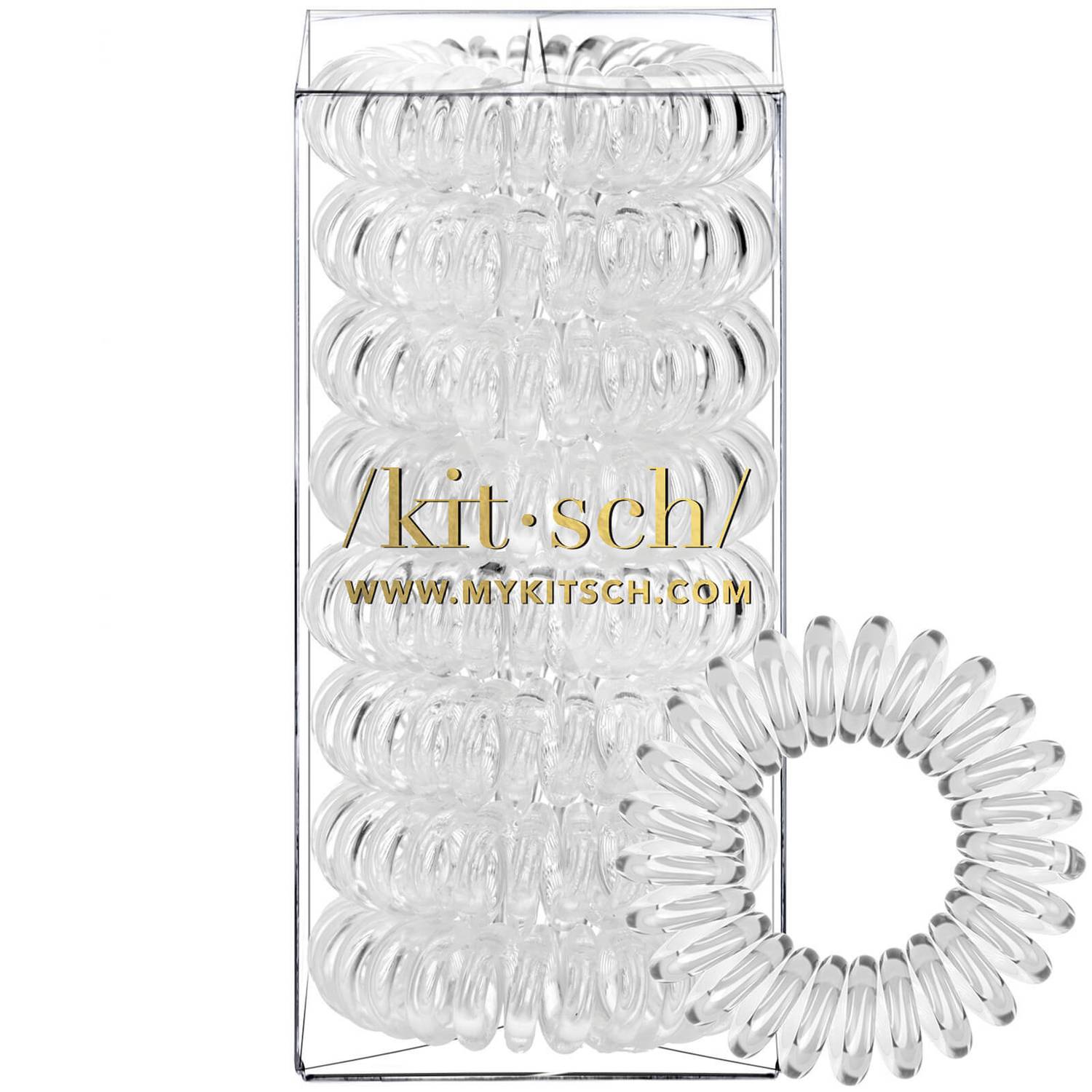 Kitsch Transparent Hair Coils (8 Piece)