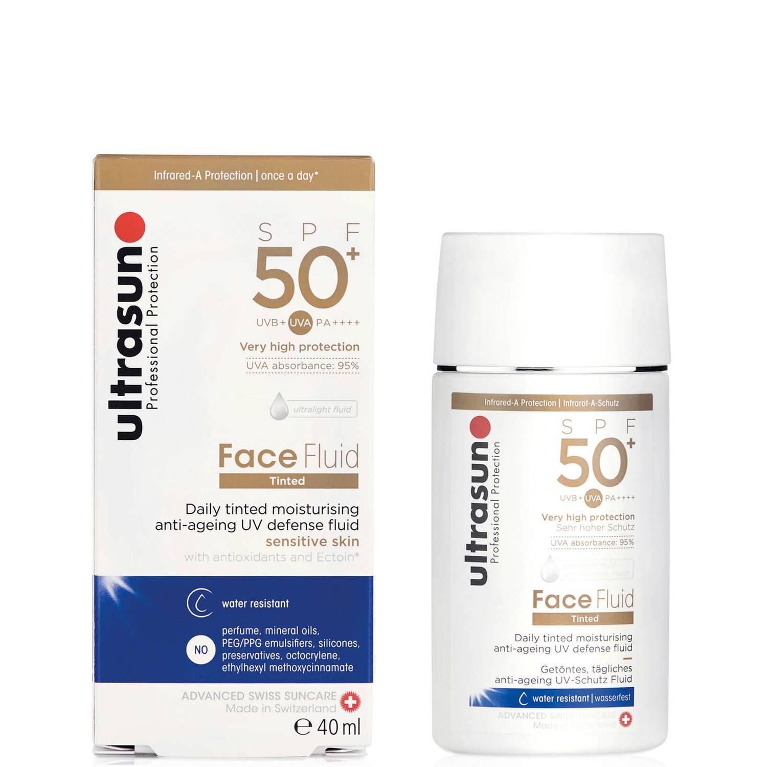 Ultrasun SPF50+ Tinted Face Fluid 40ml