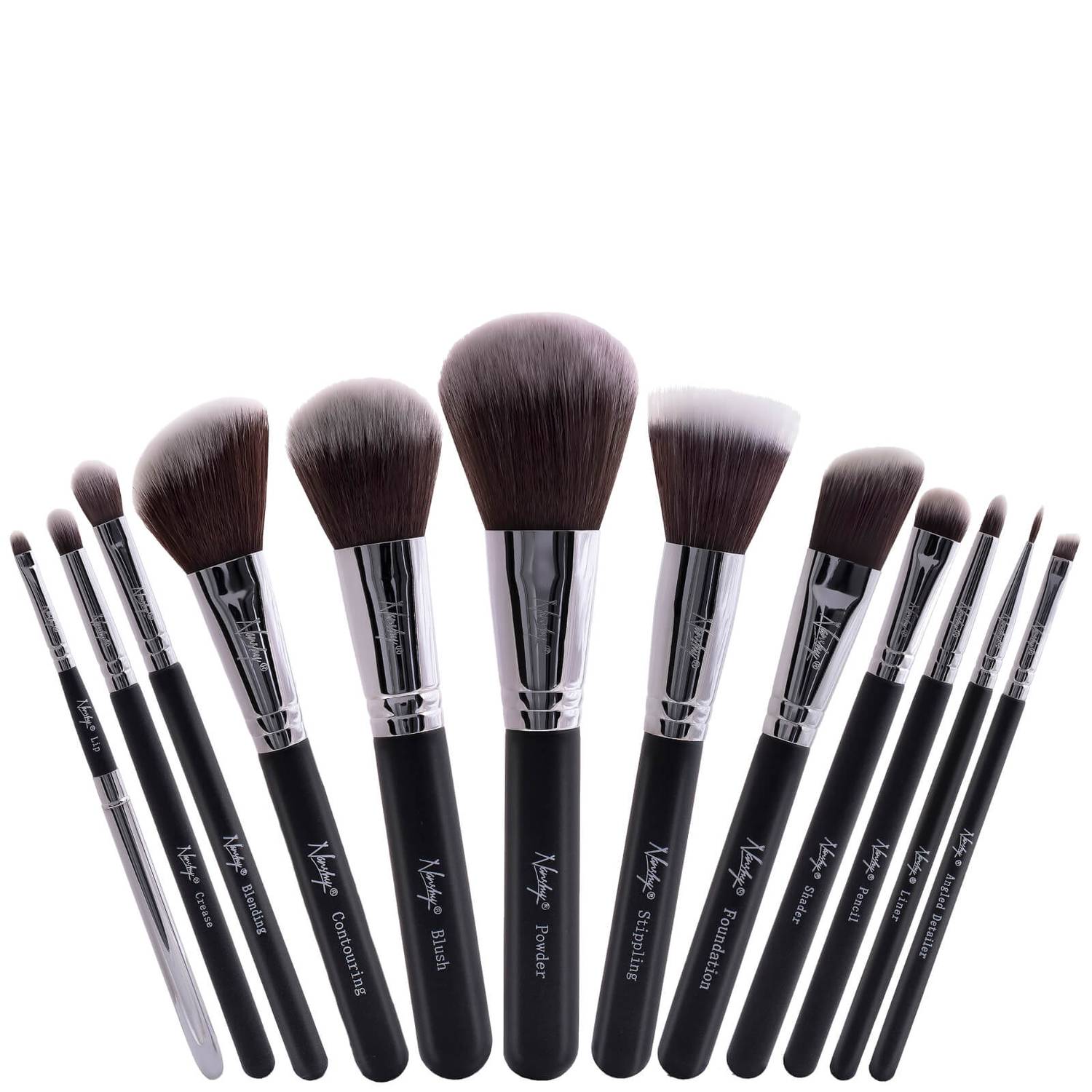 Nanshy Masterful Collection Brush Set - Onyx Black