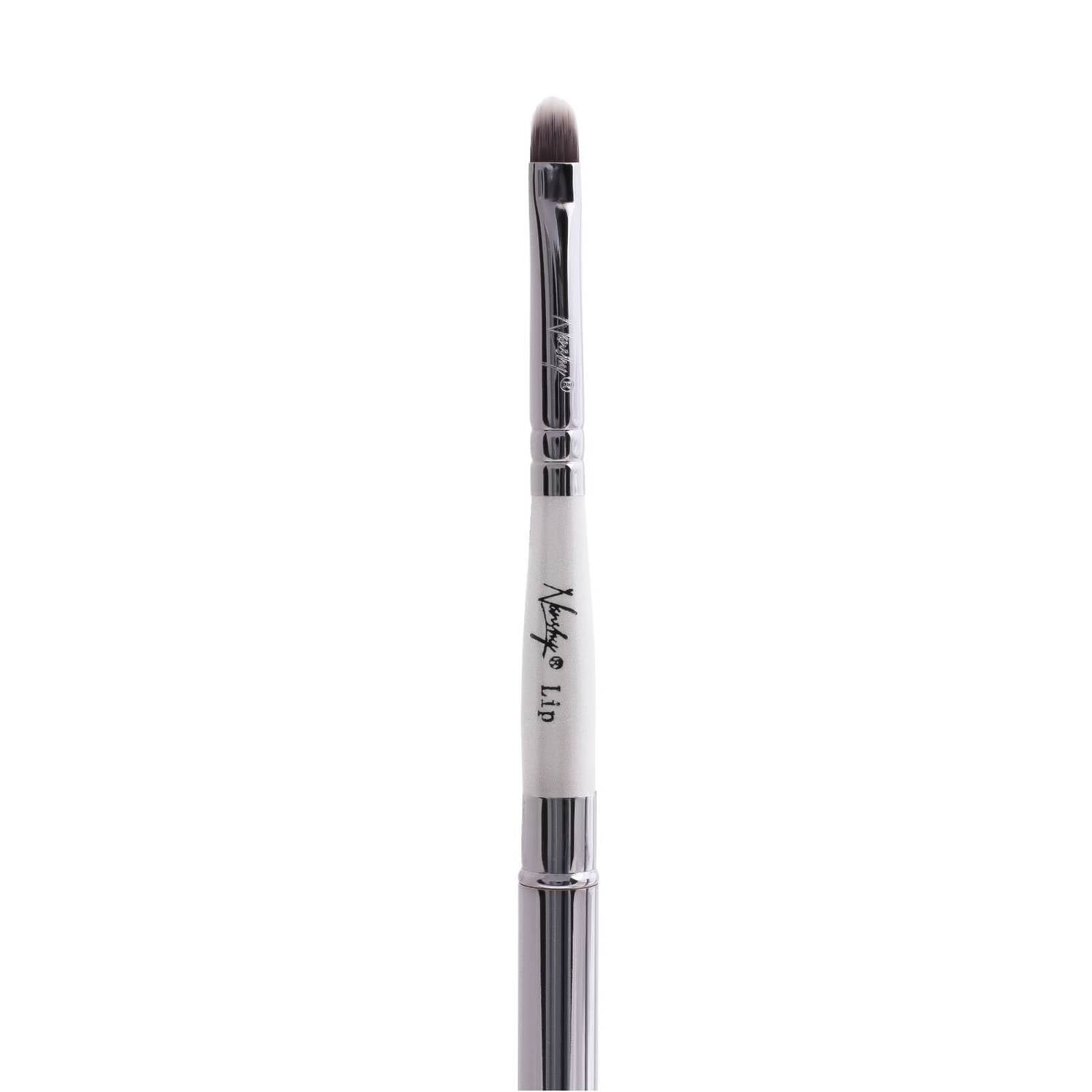 Nanshy Lip Brush with Lid - Pearlescent White