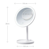 MAGNITONE London Light Up Daylight Desktop Mirror - White