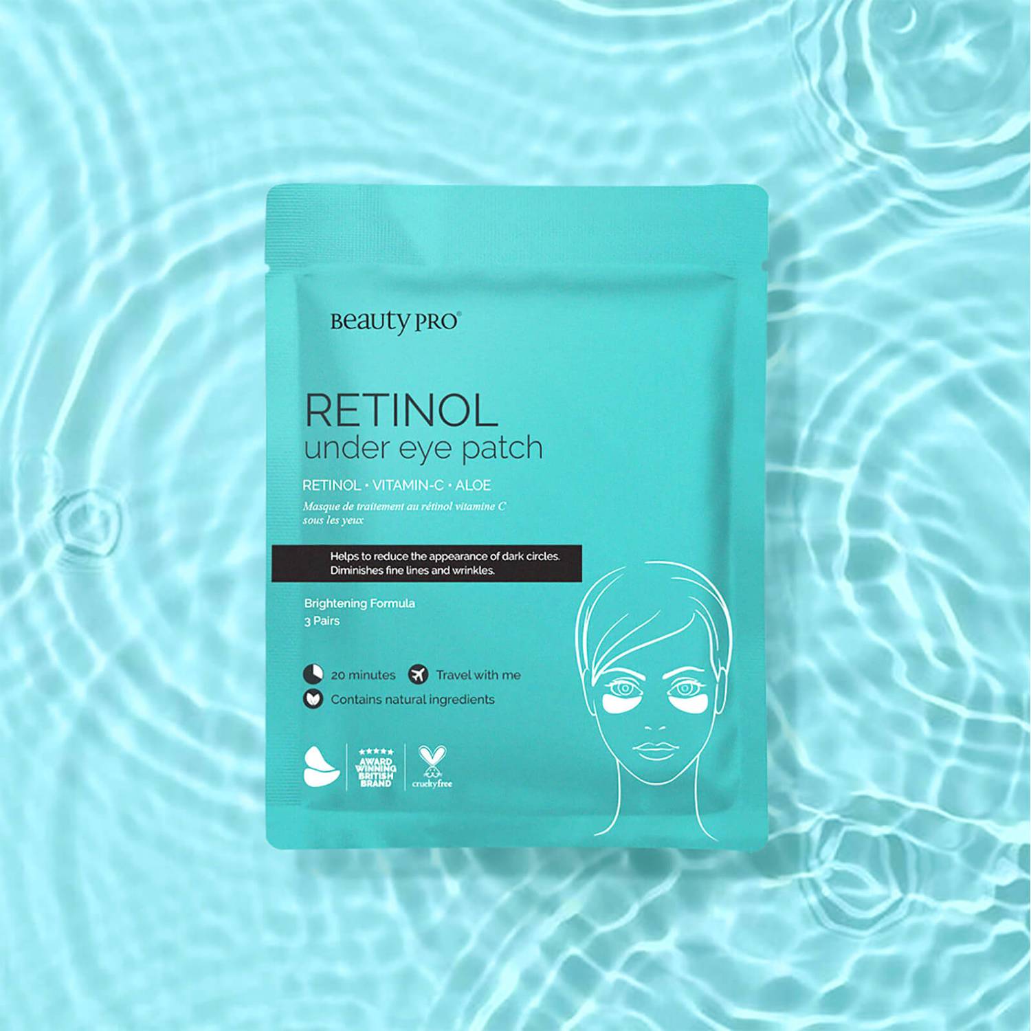 BeautyPro Retinol Under Eye Patch (3 Pairs)