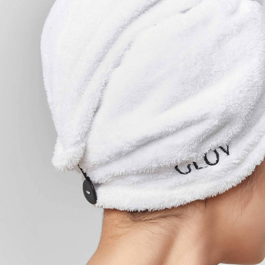 GLOV Fluffy Hair Wrap - White