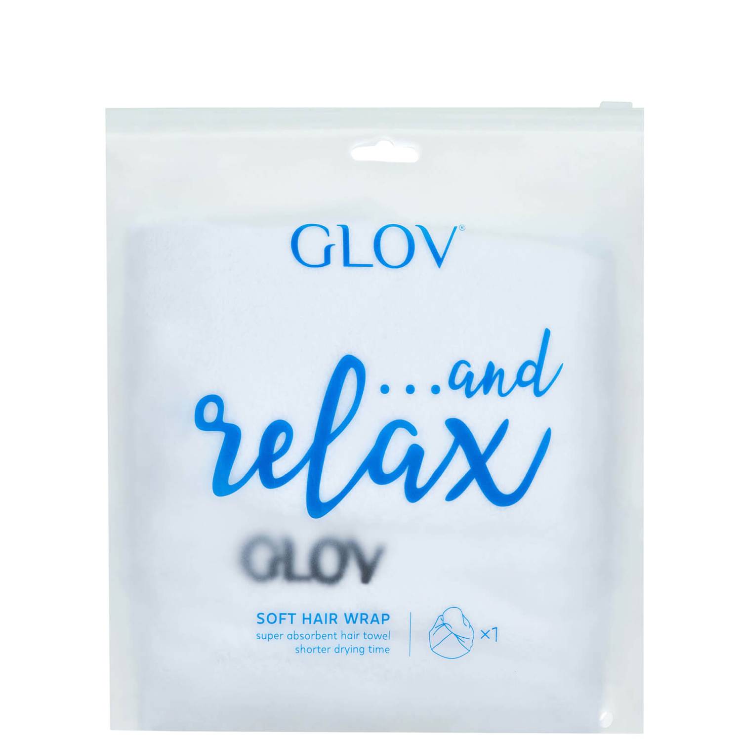 GLOV Fluffy Hair Wrap - White