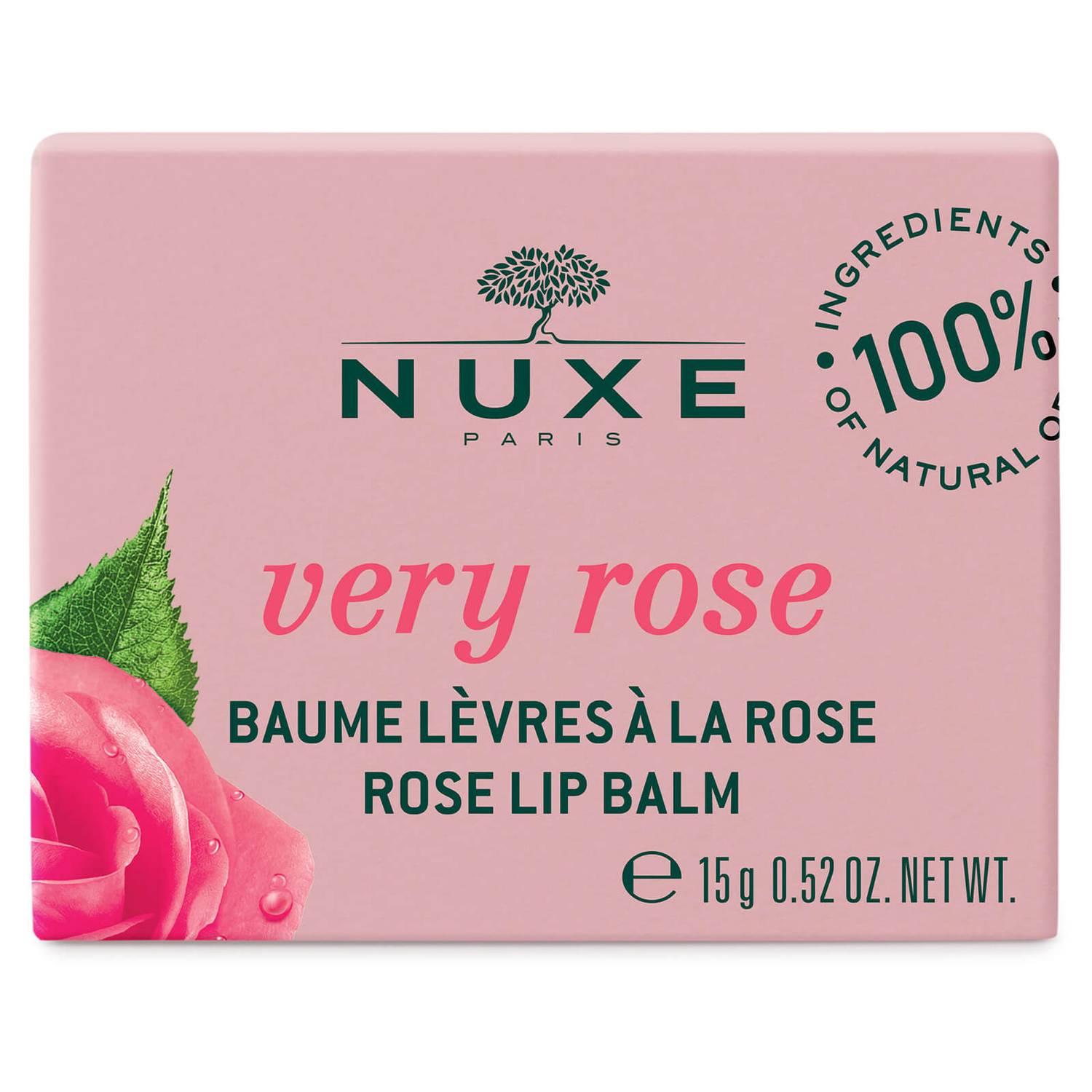 NUXE Hydrating lip balm, Very Rose - 15 g