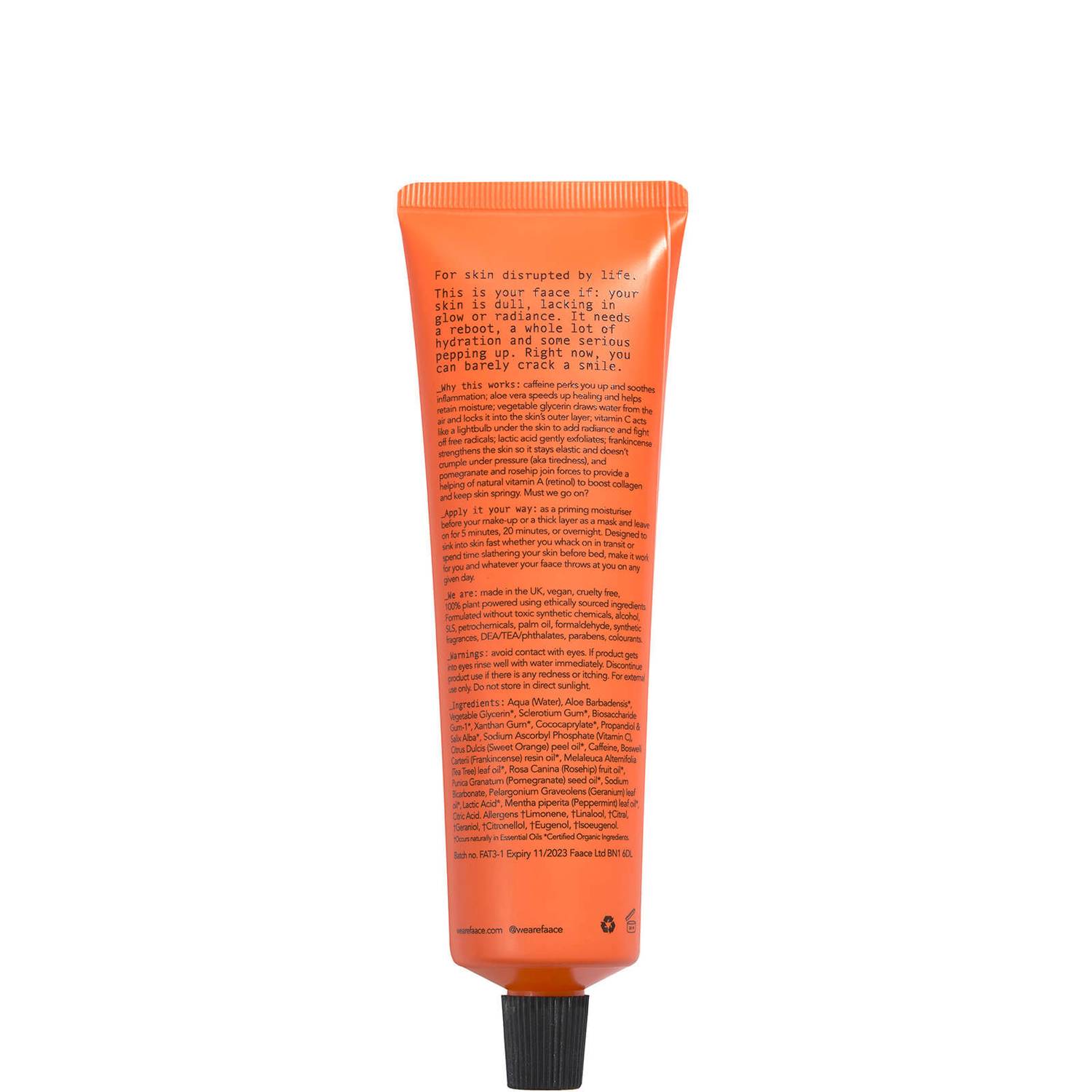 Faace Tired Face Mask 100ml