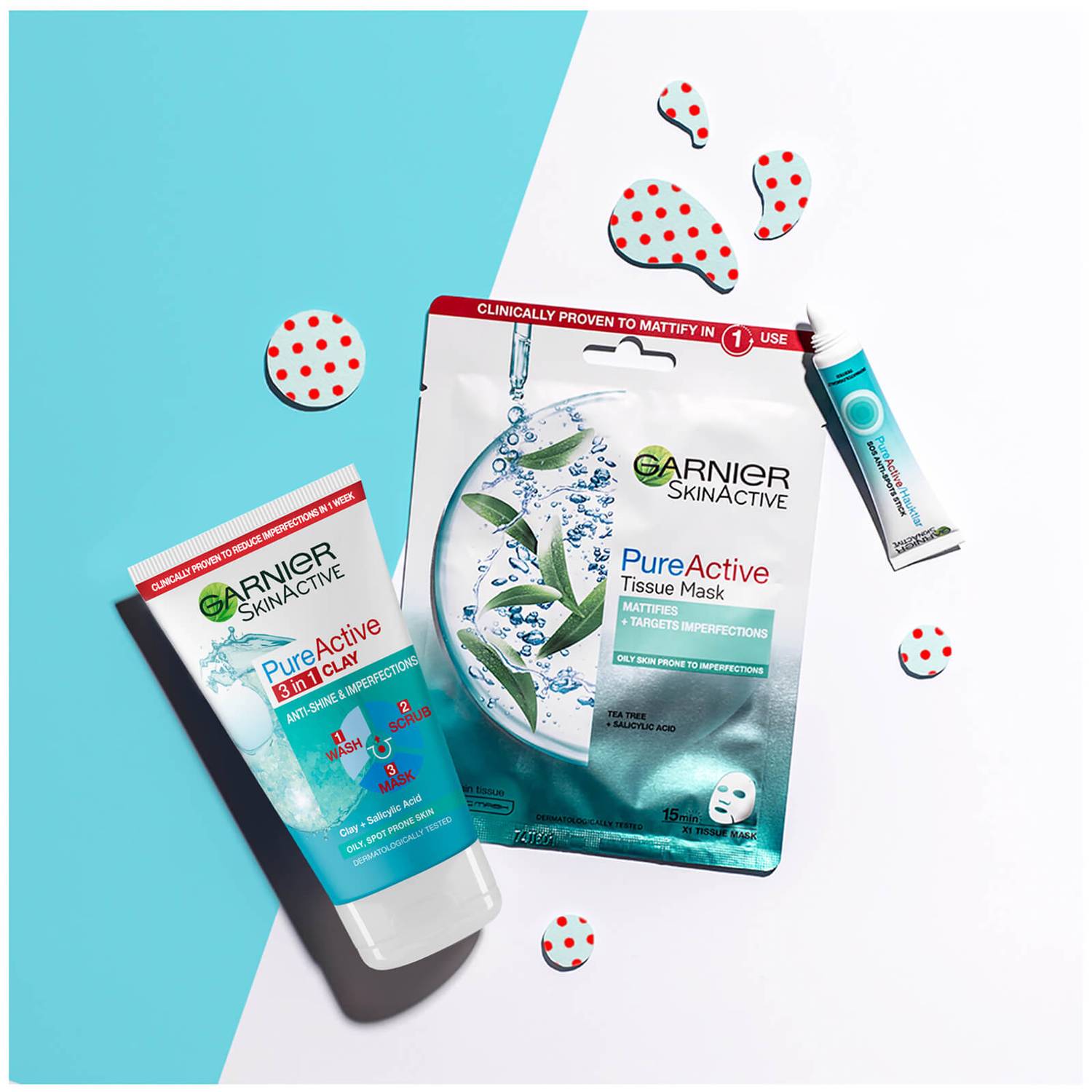 Garnier Pure Active Tea Tree and Salicylic Acid Sheet Masks