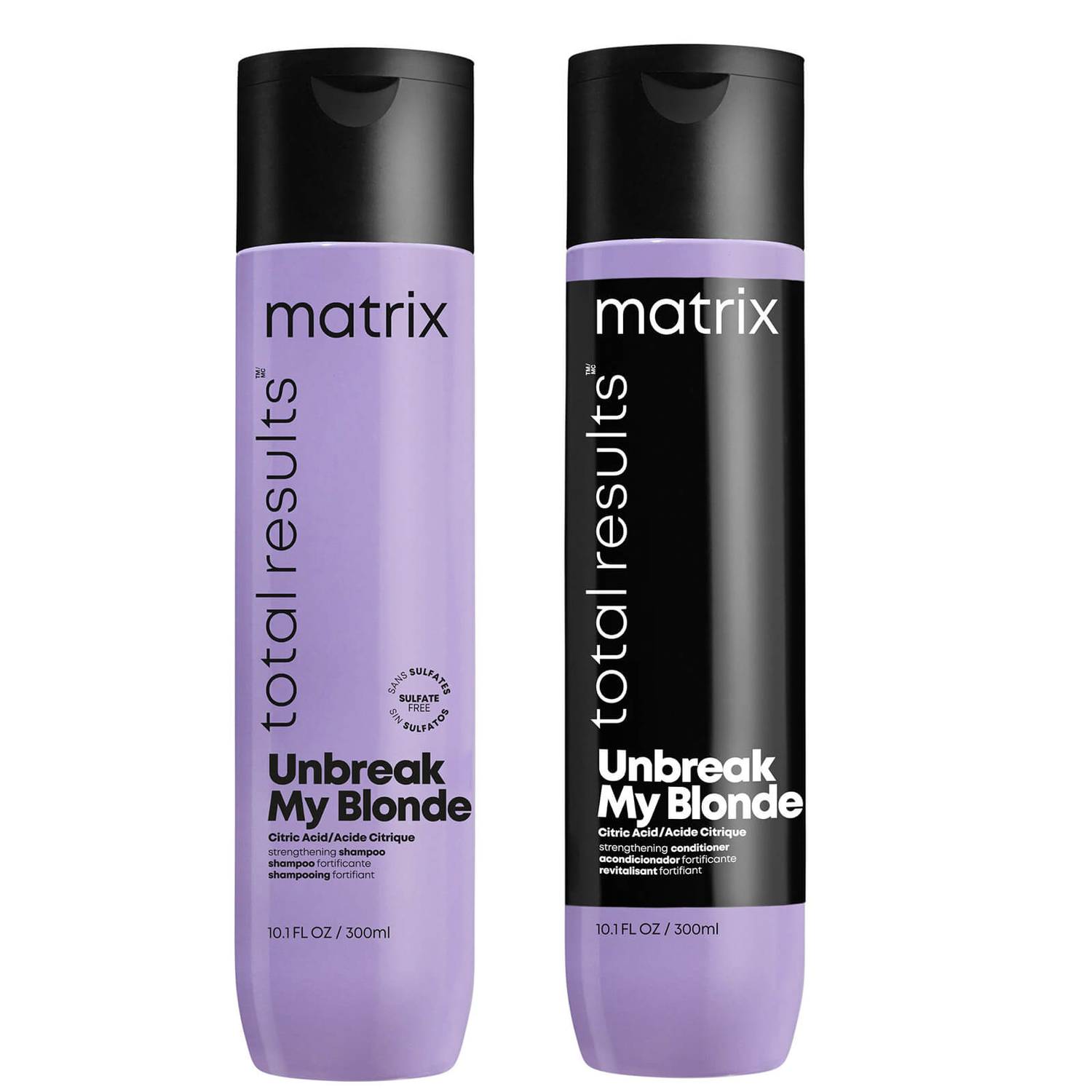 Matrix Total Results Unbreak My Blonde Shampoo and Conditioner for Chemically Over-processed Hair 300ml Duo