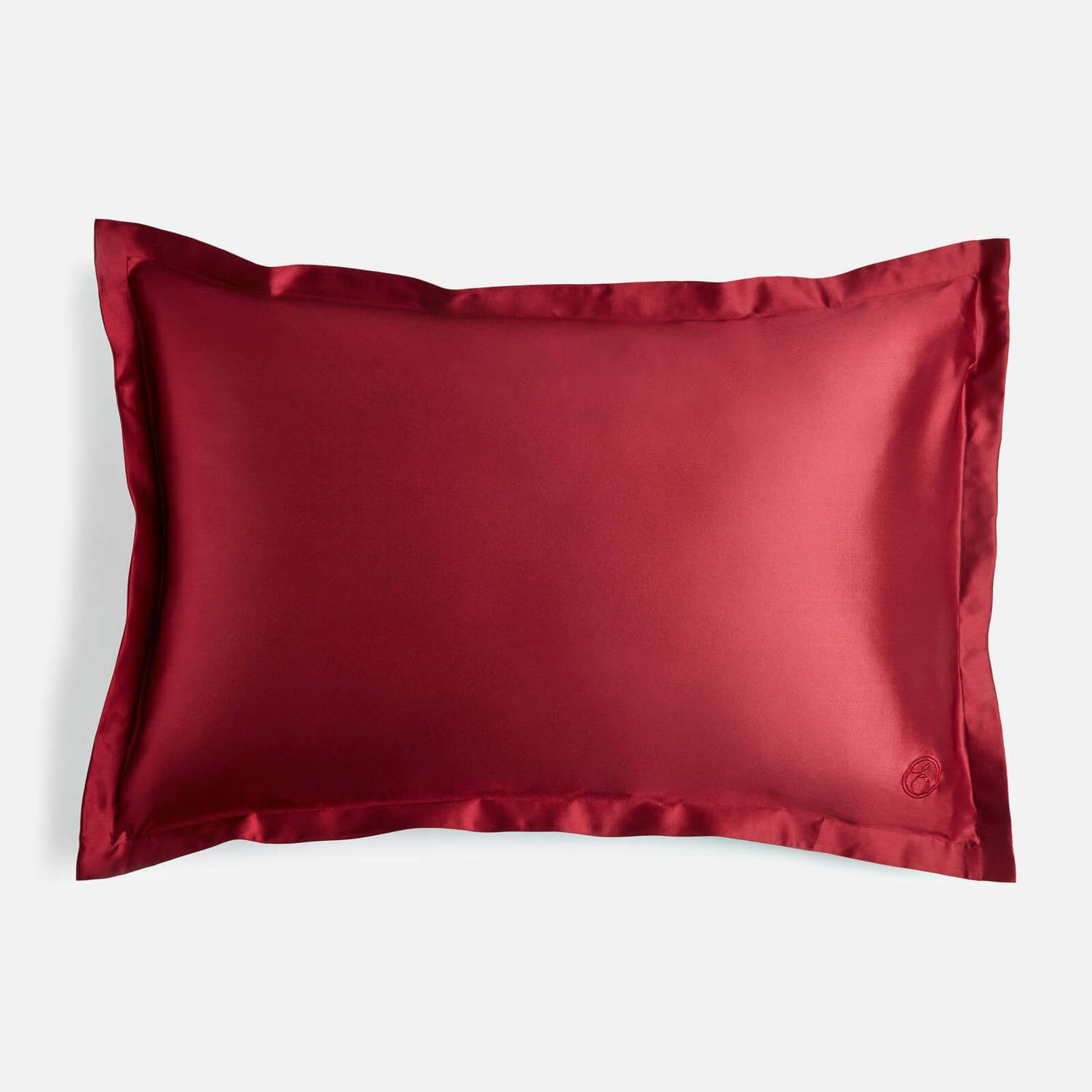 ESPA Oxford Edge Silk Pillowcase - Claret Rose