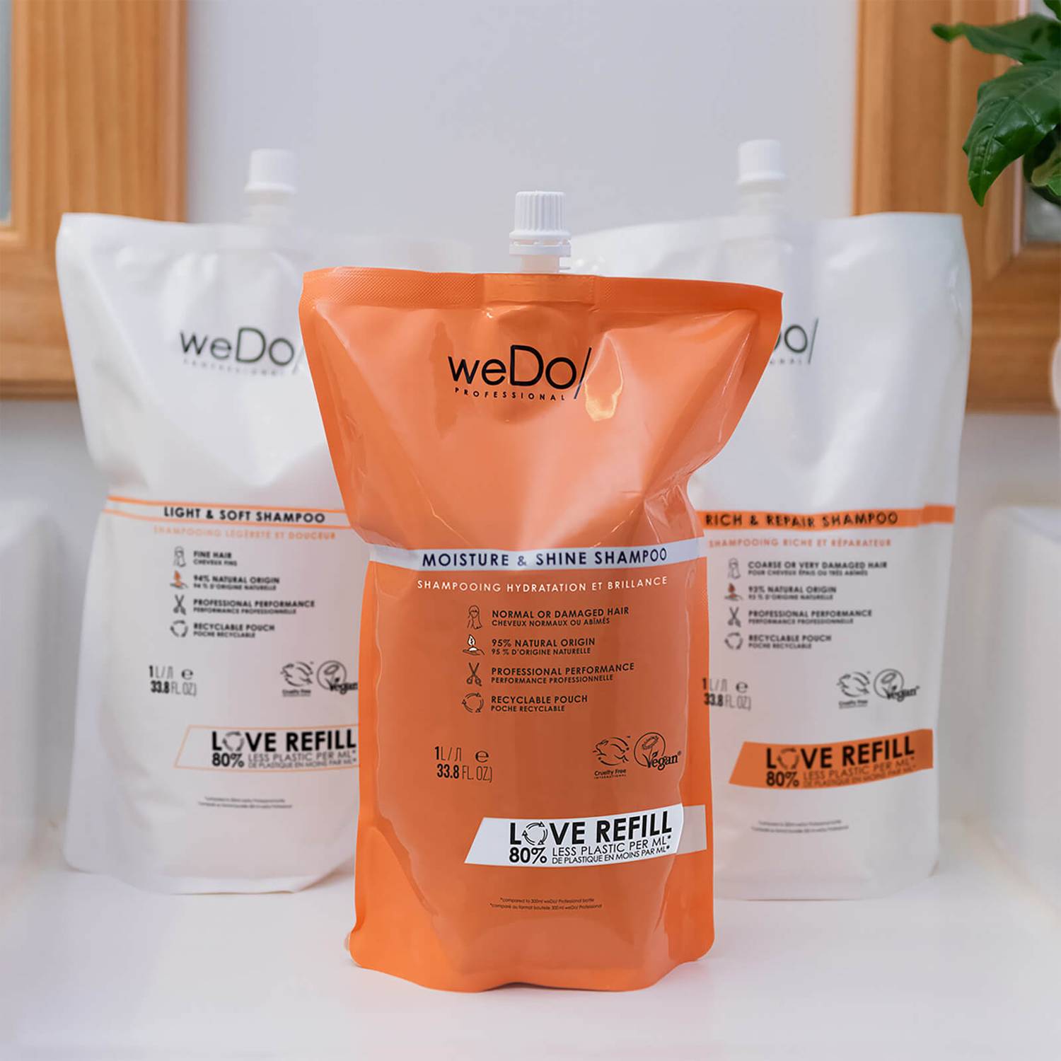 weDo/ Professional Light and Soft Shampoo Pouch 1000ml