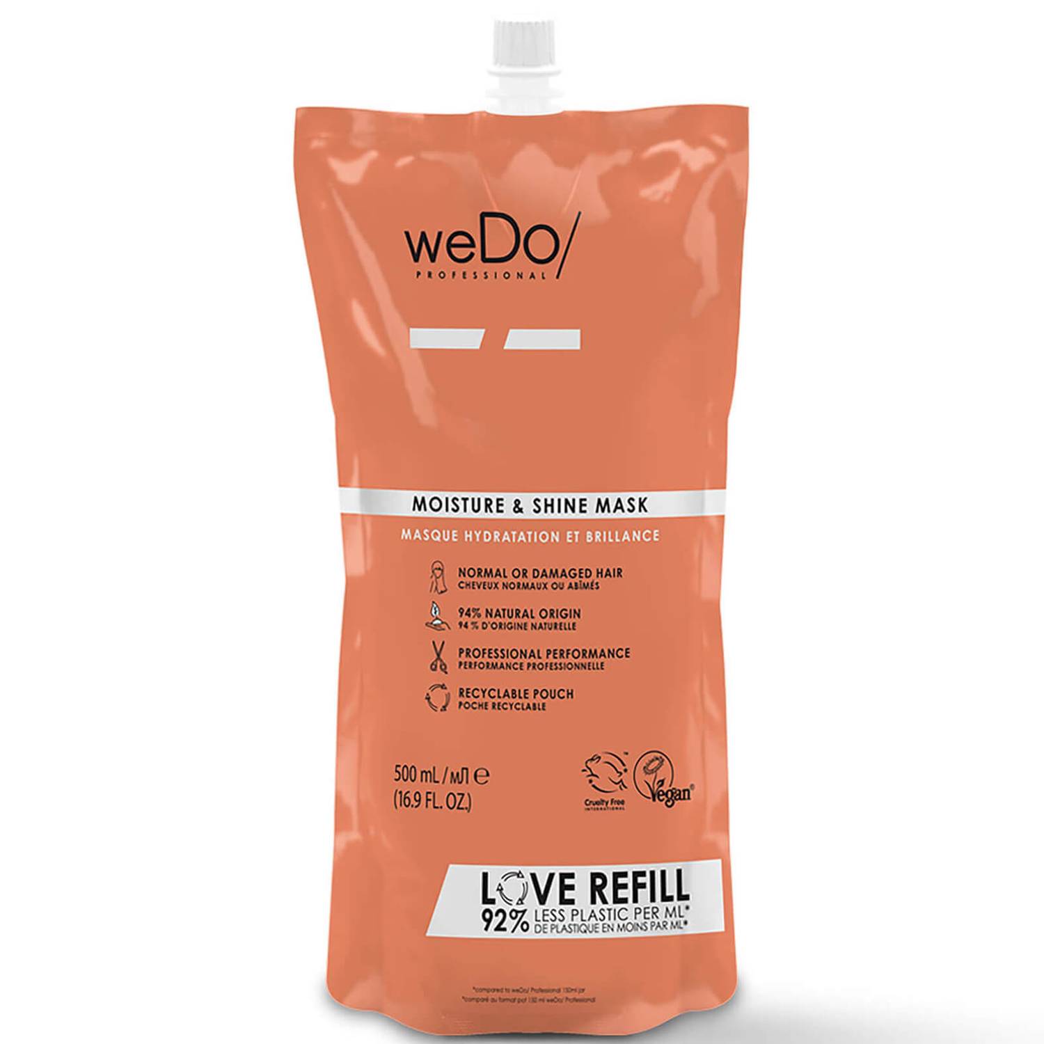 weDo/ Professional Moisture and Shine Mask Pouch 500ml