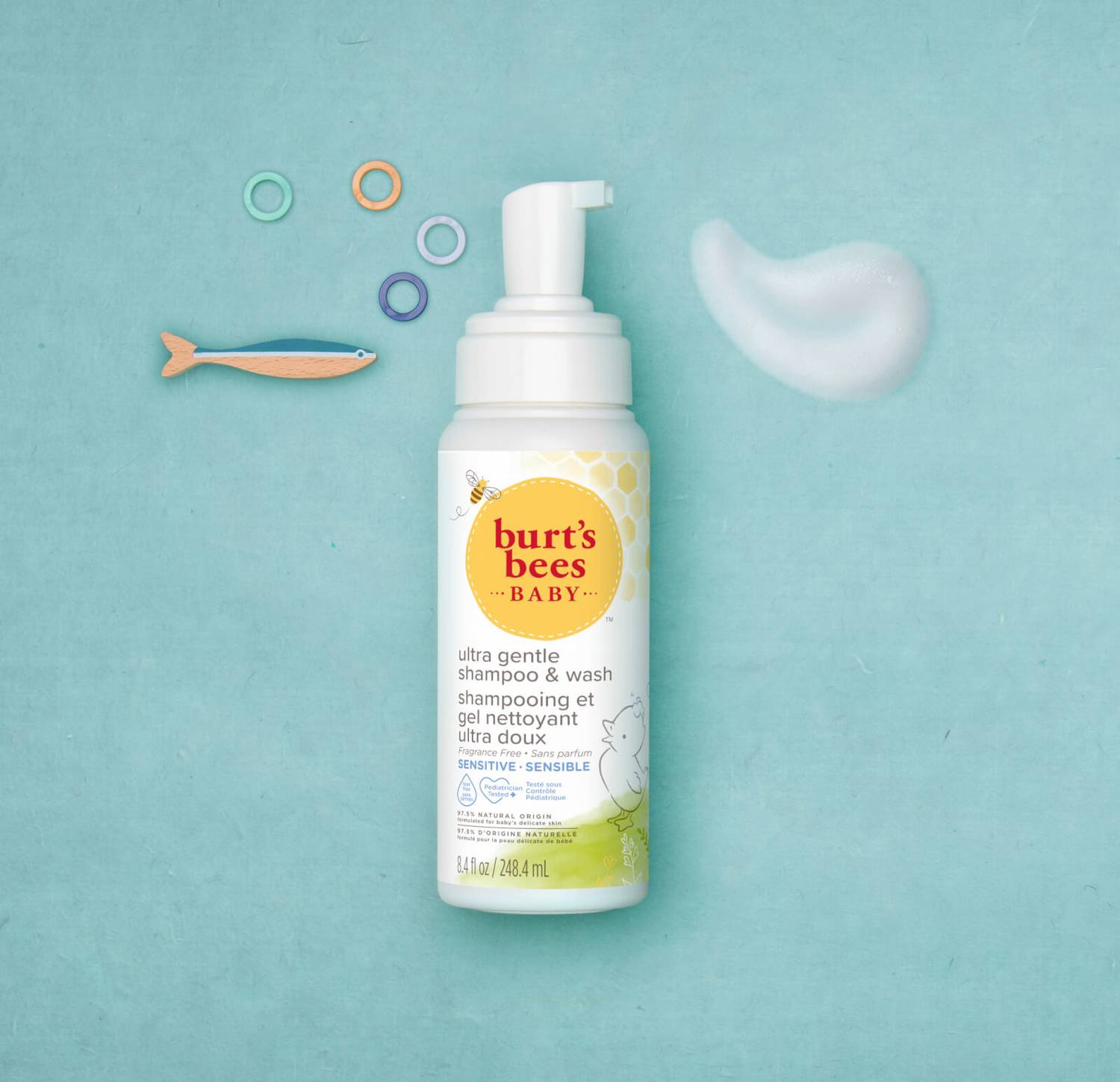 Burt?s Bees Baby Foaming Shampoo & Wash for Sensitive Skin - Fragrance Free