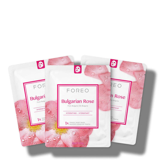 FOREO Bulgarian Rose Moisture-Boosting Sheet Face Mask (3 Pack)